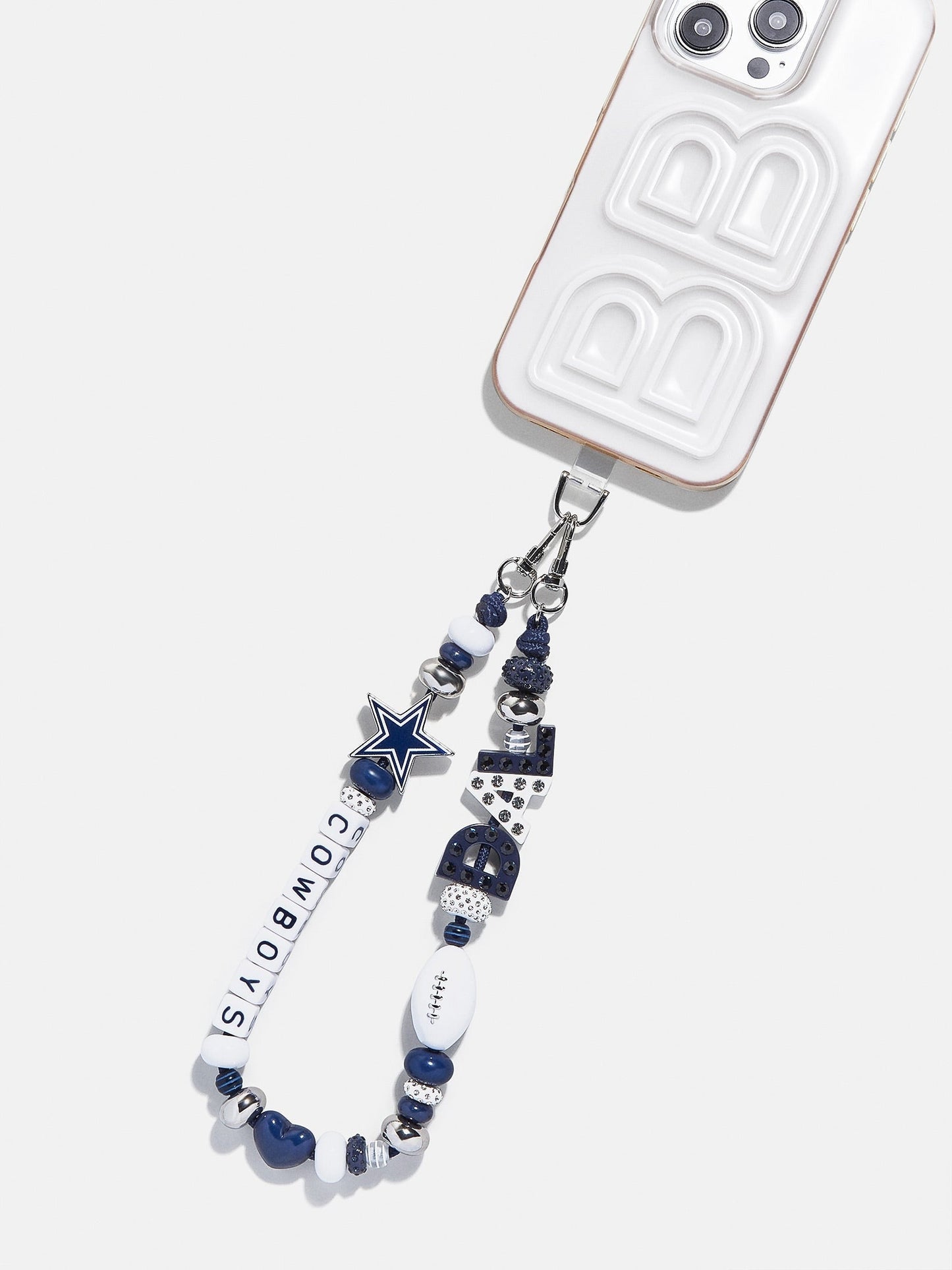 NFL Beaded Phone Charm - Dallas Cowboys