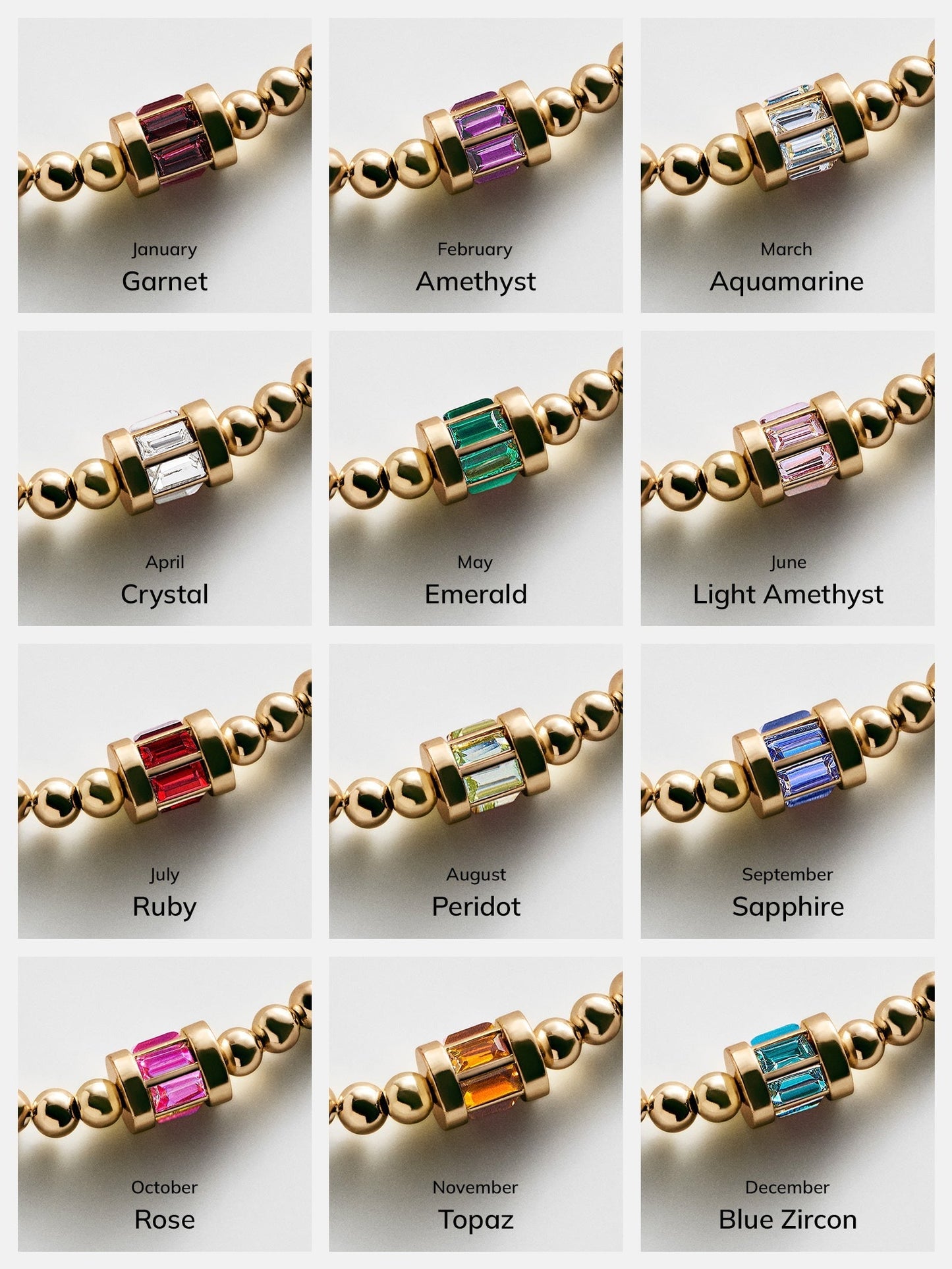 Tatum Baguette Pisa Bracelet - Rose