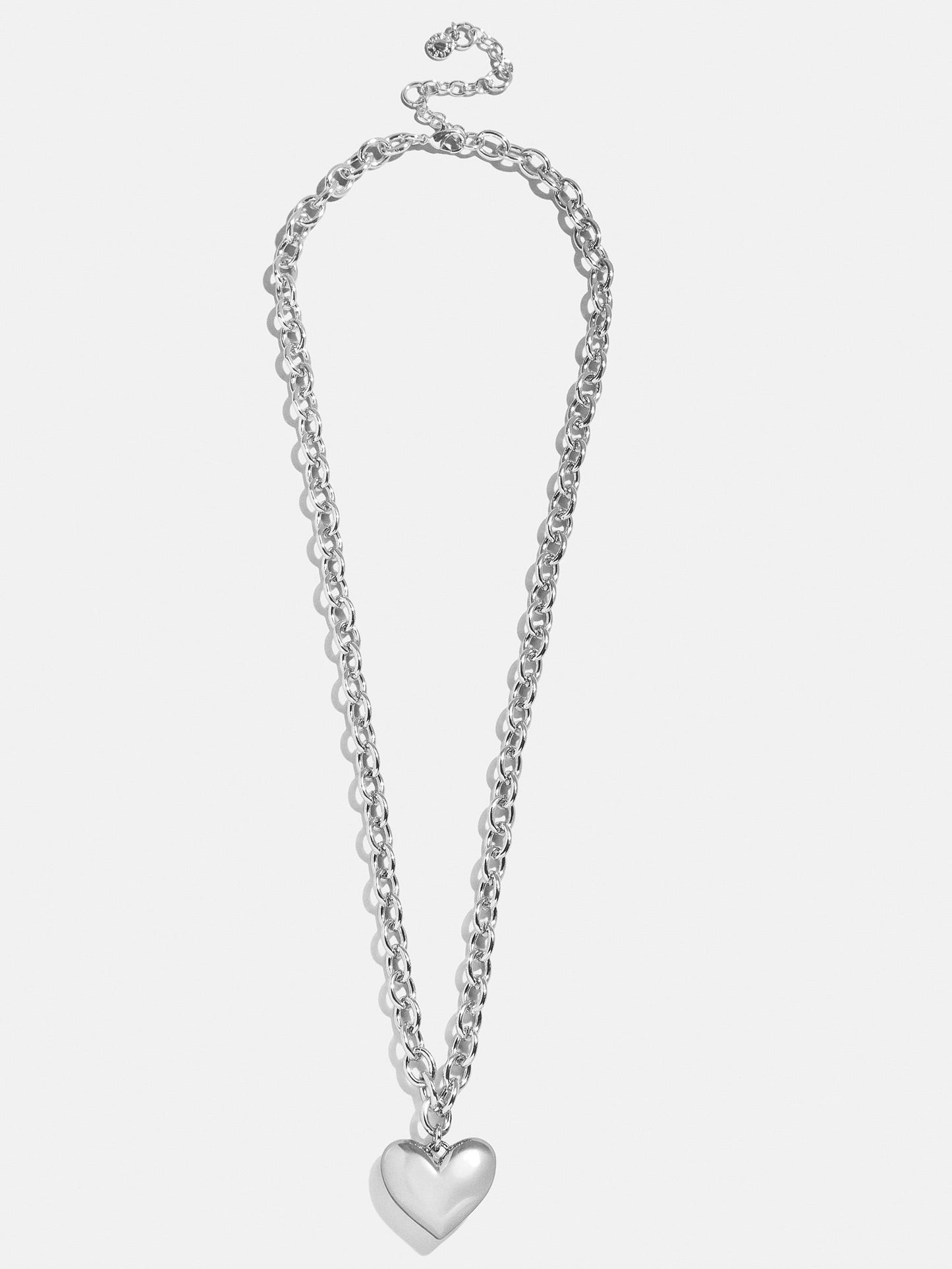 Millie Mini Bubble Heart Necklace - Silver