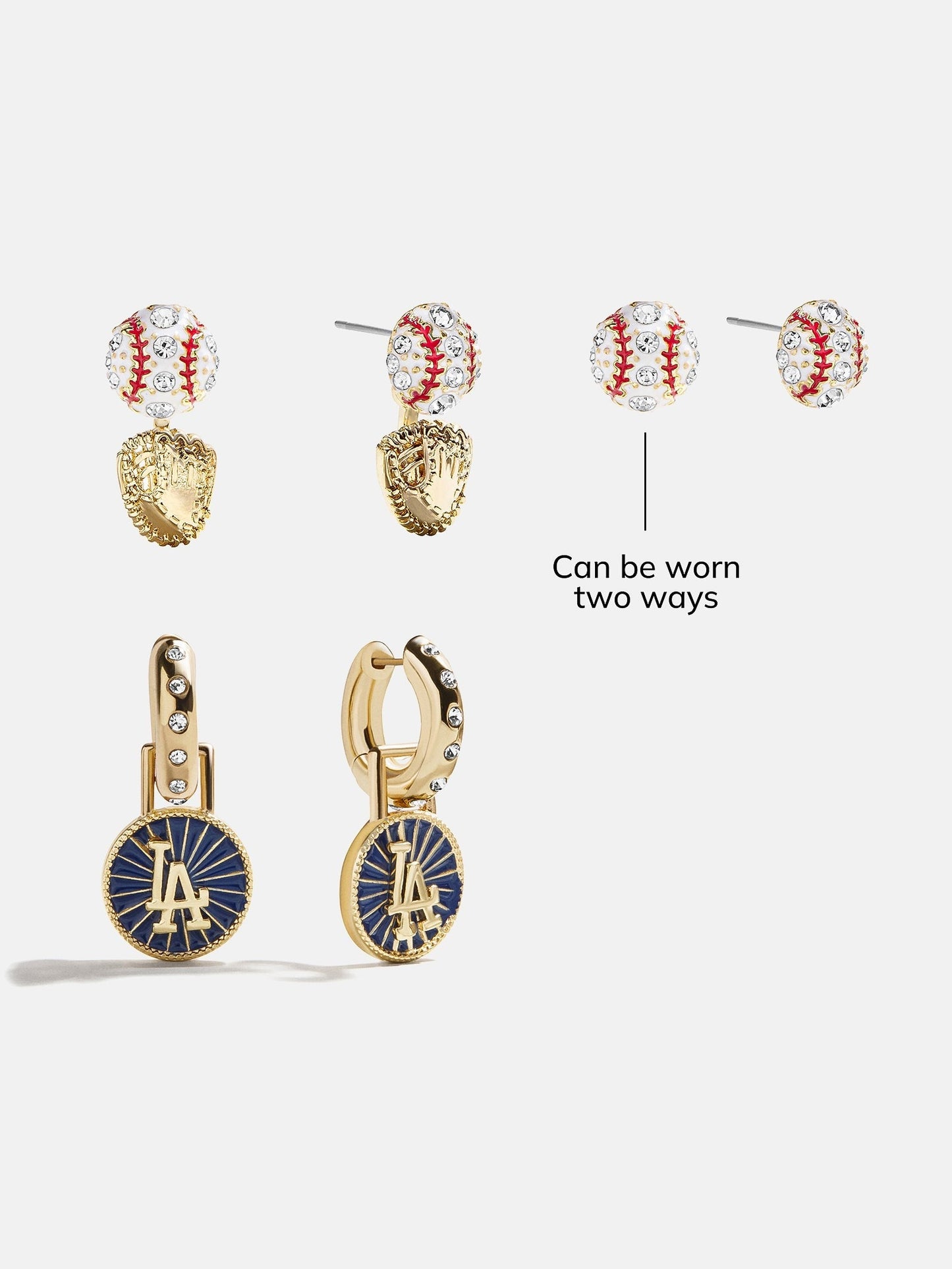 MLB Hoop Earring Set - Los Angeles Dodgers