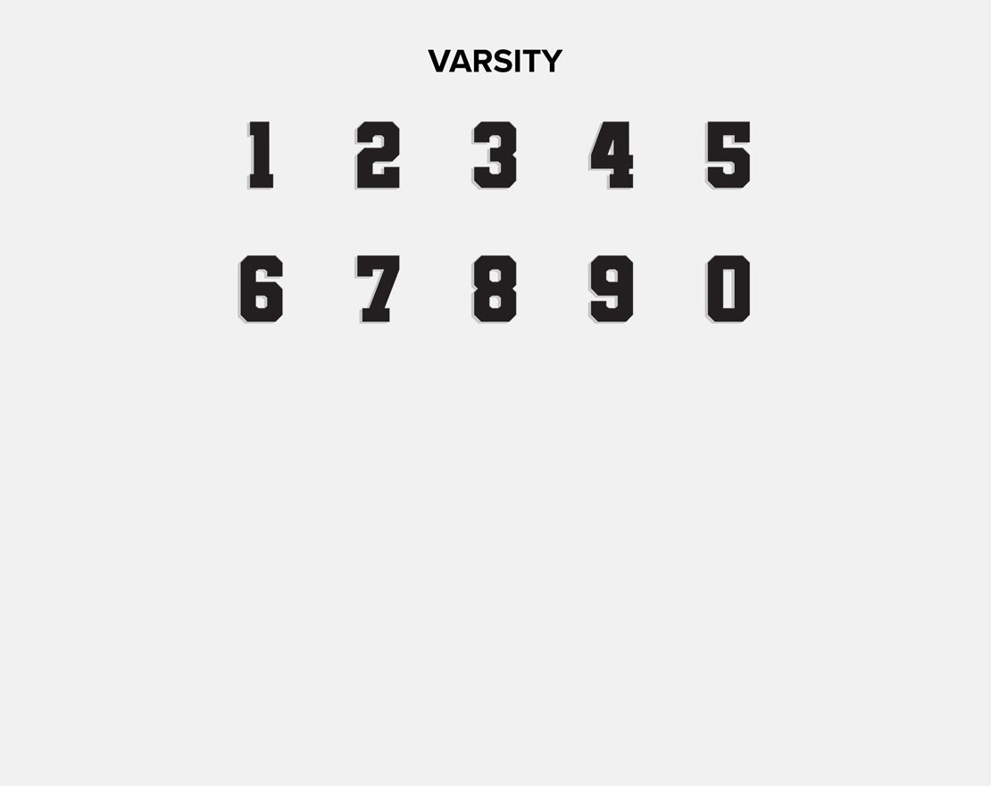 Knotty Varsity Number Custom Bracelet - Cherry Red Single Digit