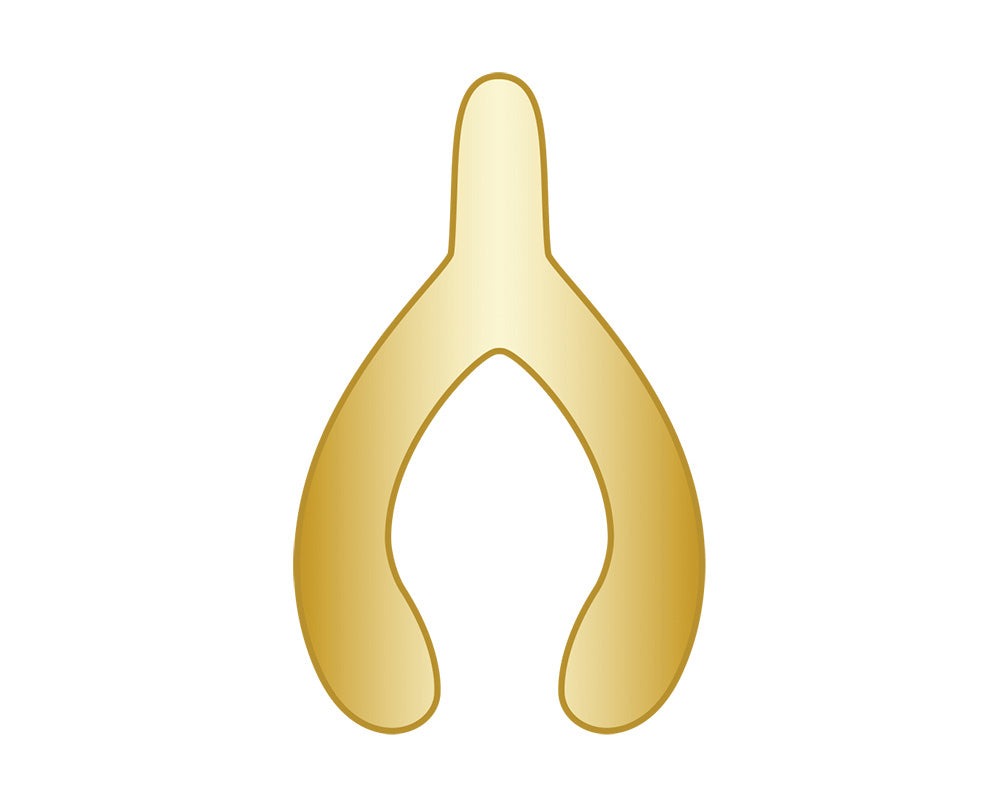 Wishbone Icon - Gold