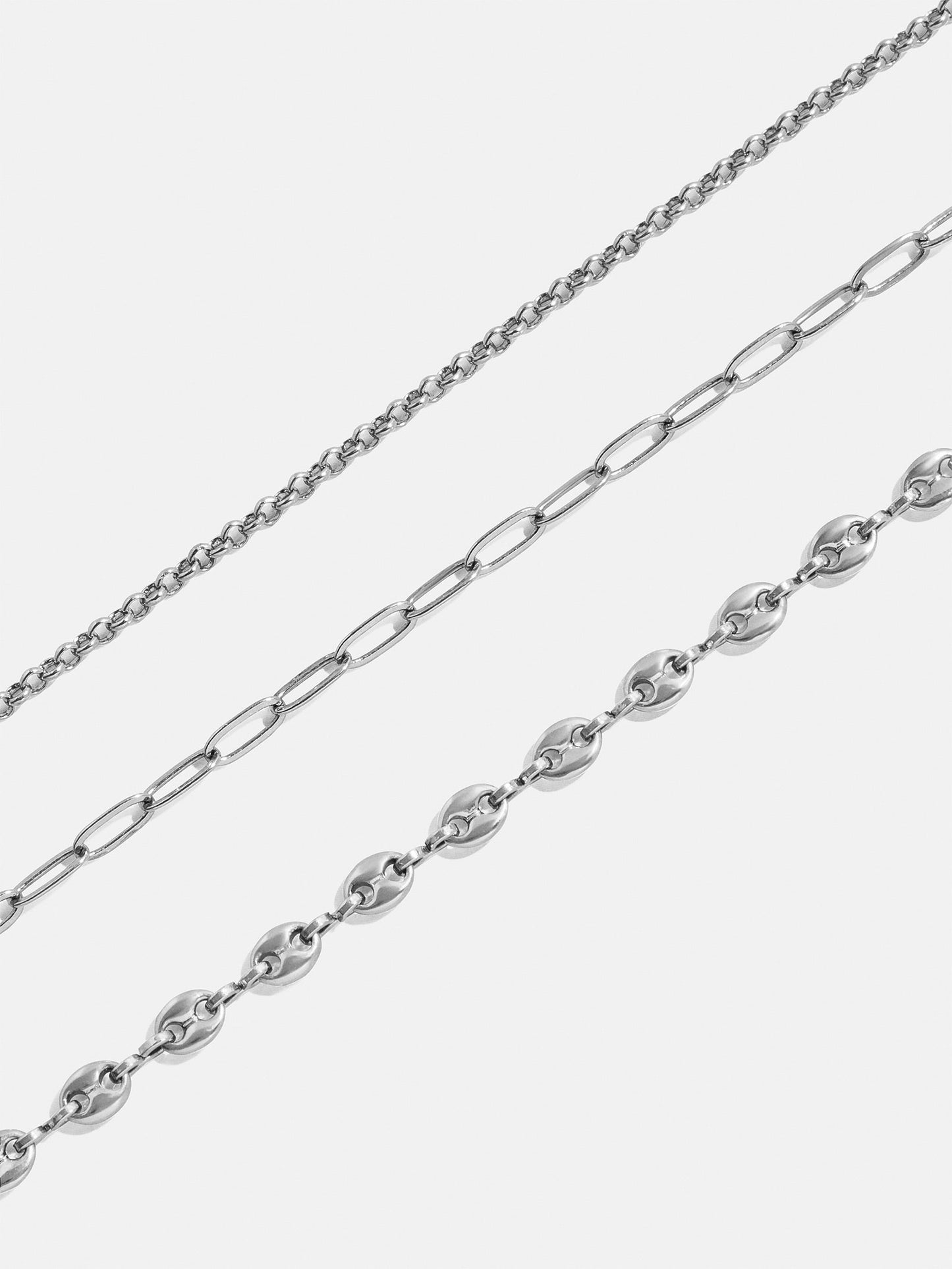 Taylor Waterproof Necklace Set - Silver