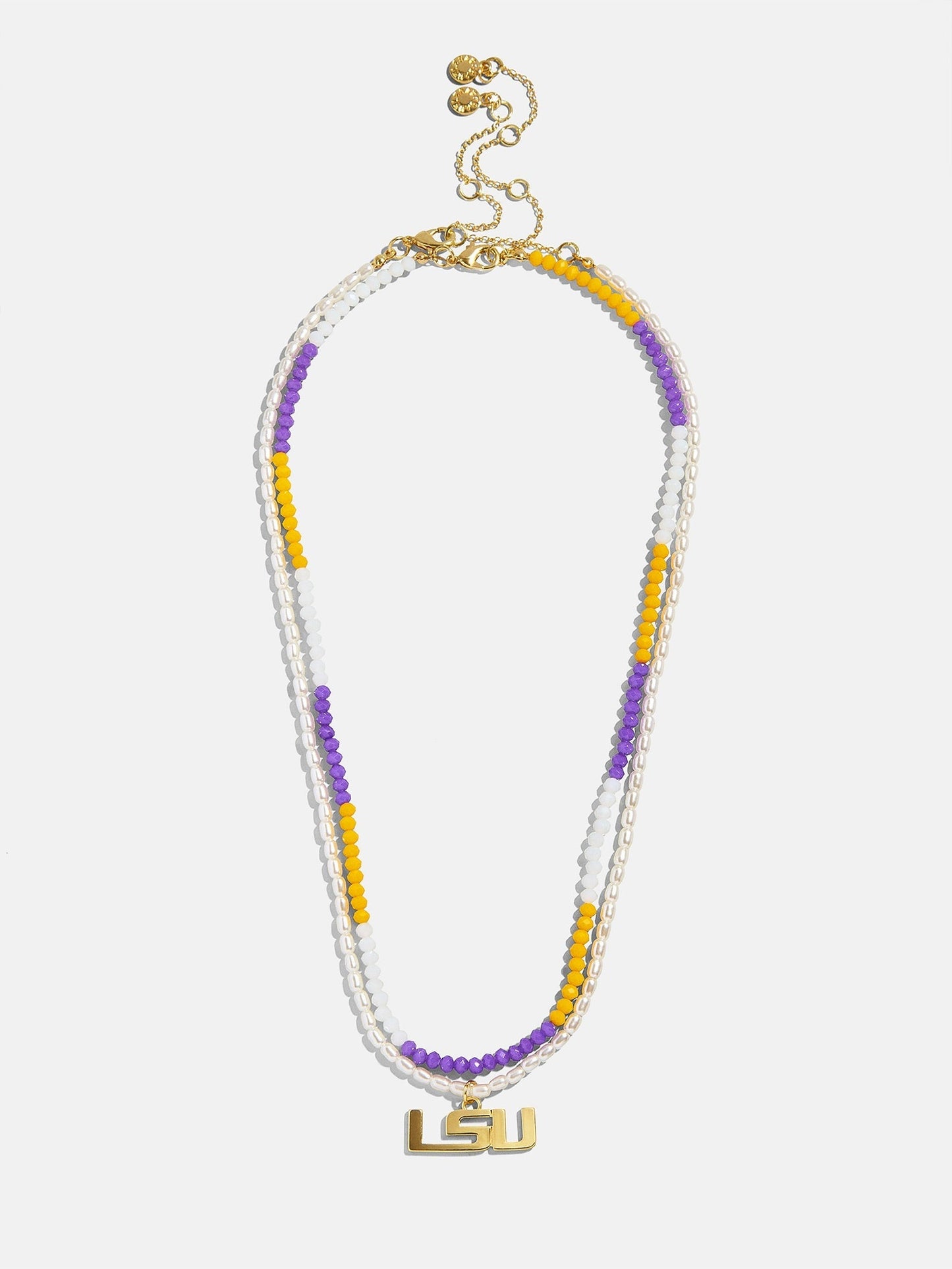 Louisiana State University Beaded Logo Necklace Set - Louisiana State University