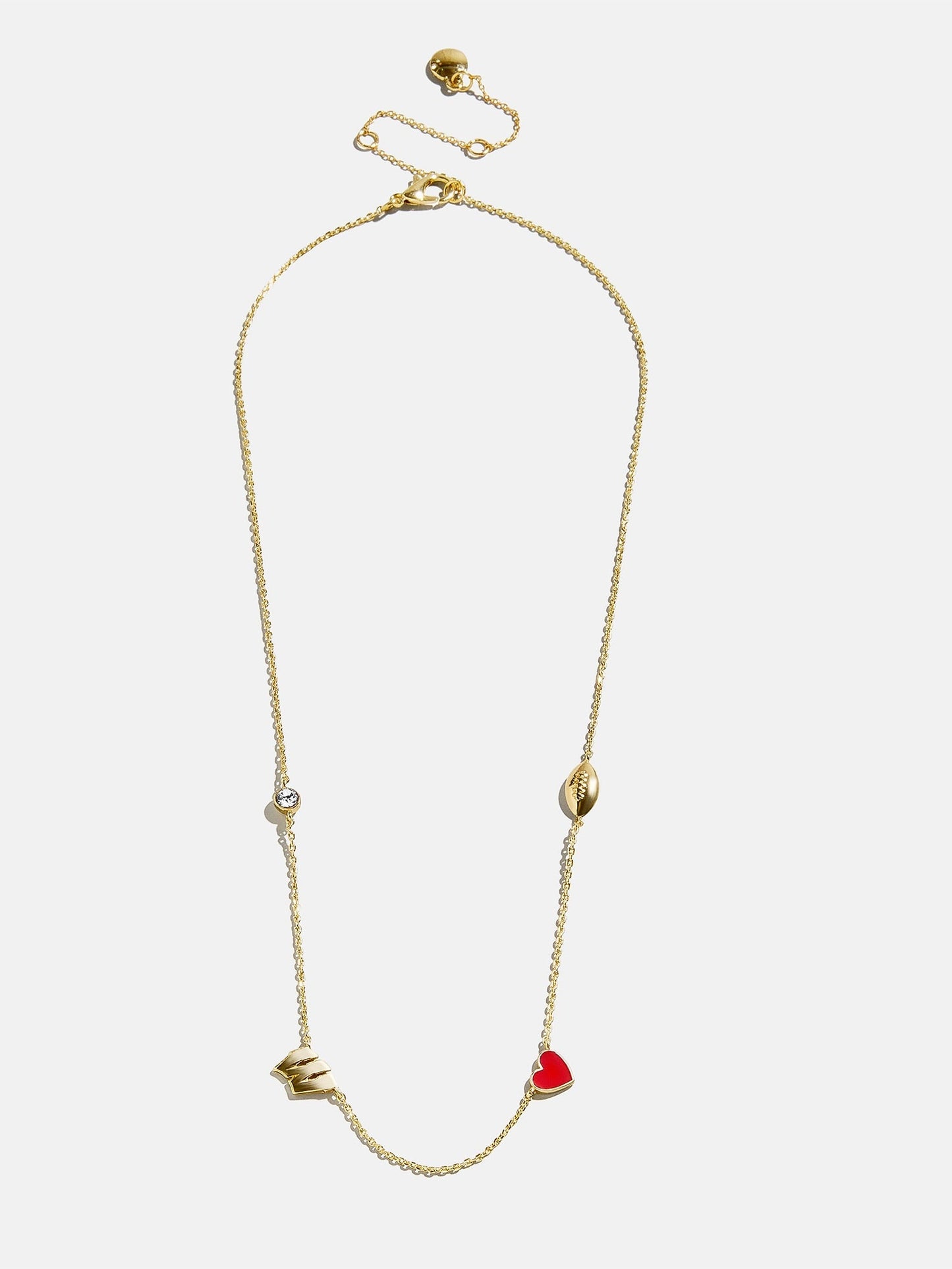 University of Wisconsin Spaced Charm Necklace - University of Wisconsin