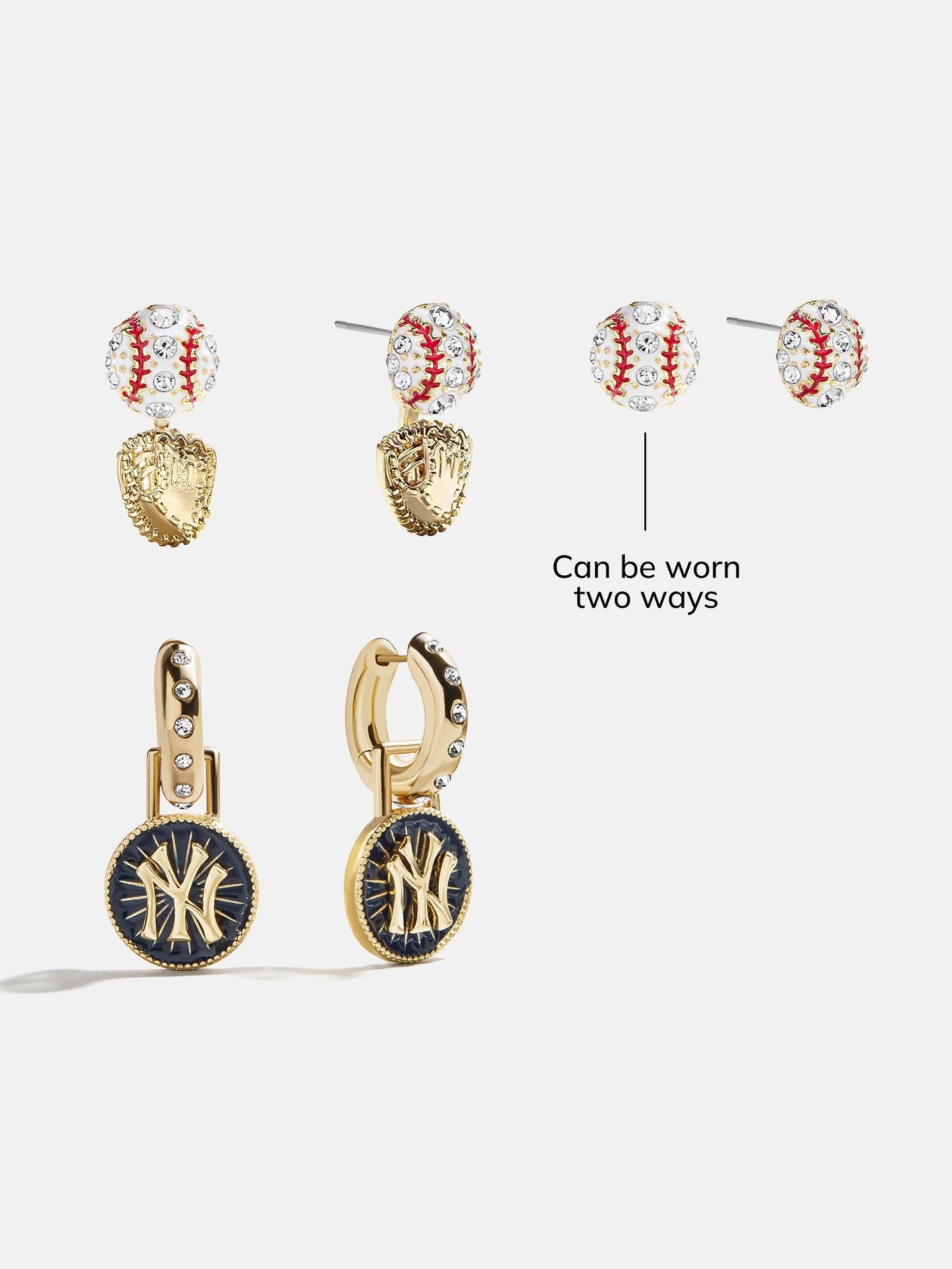 MLB Hoop Earring Set - New York Yankees