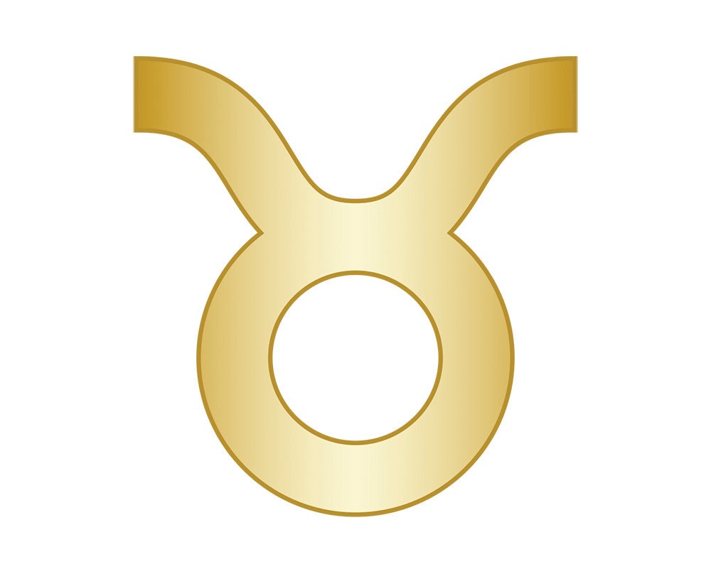 Taurus Mini Zodiac Icon - Gold