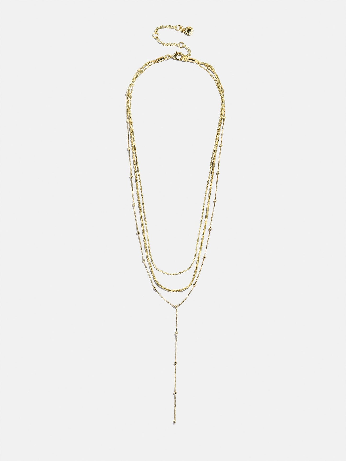 Carina Lariat Layered Necklace - Gold