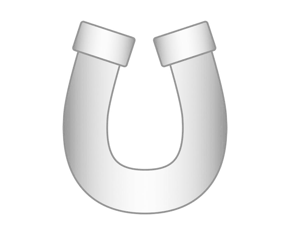 Horseshoe Icon - Silver