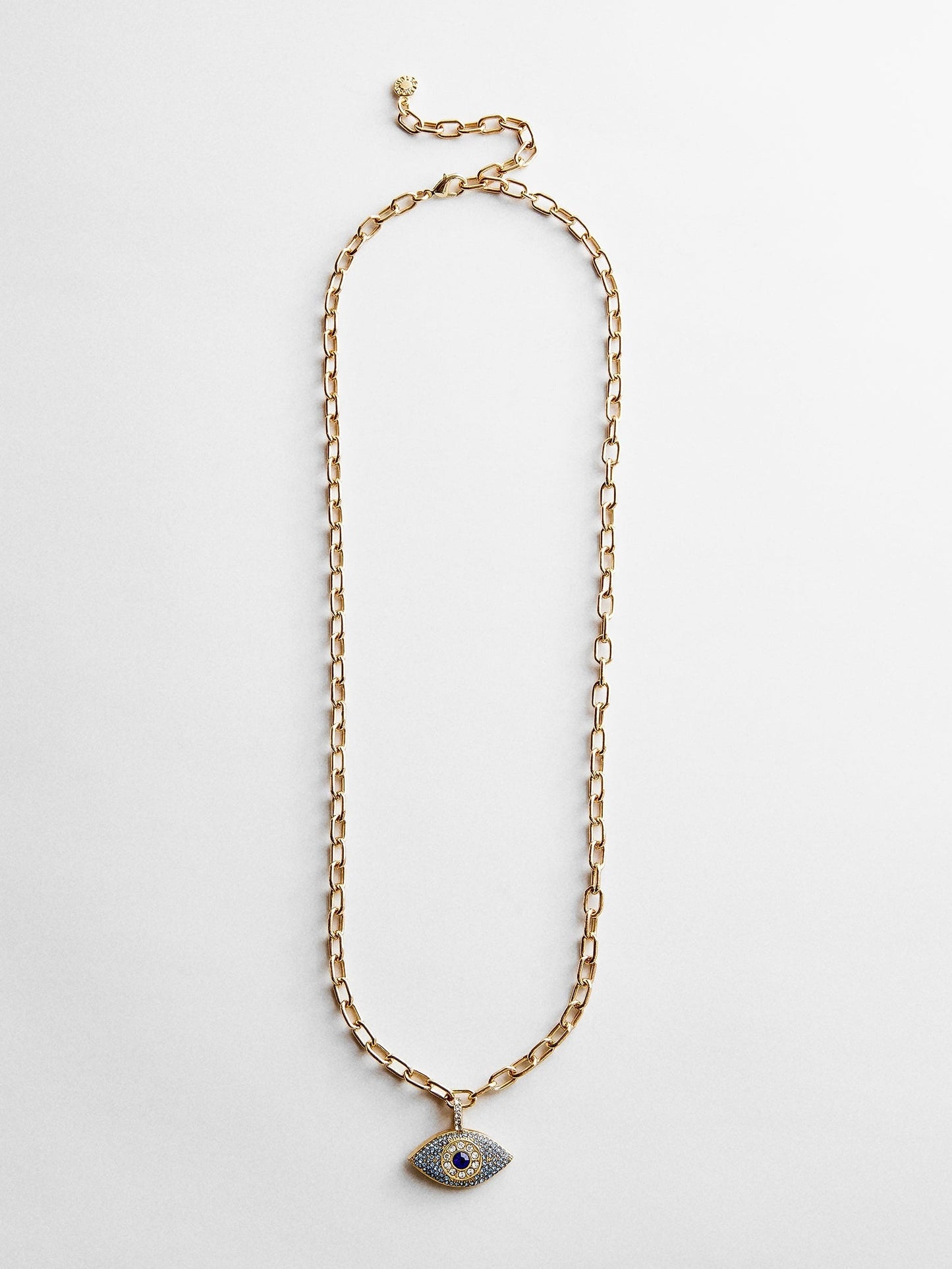 Eyes Out Necklace - Gold/Blue
