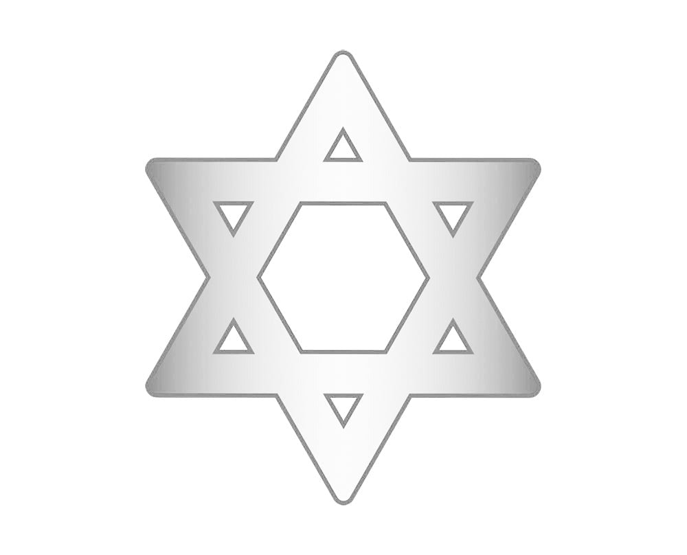 Mini Star of David Icon - Silver