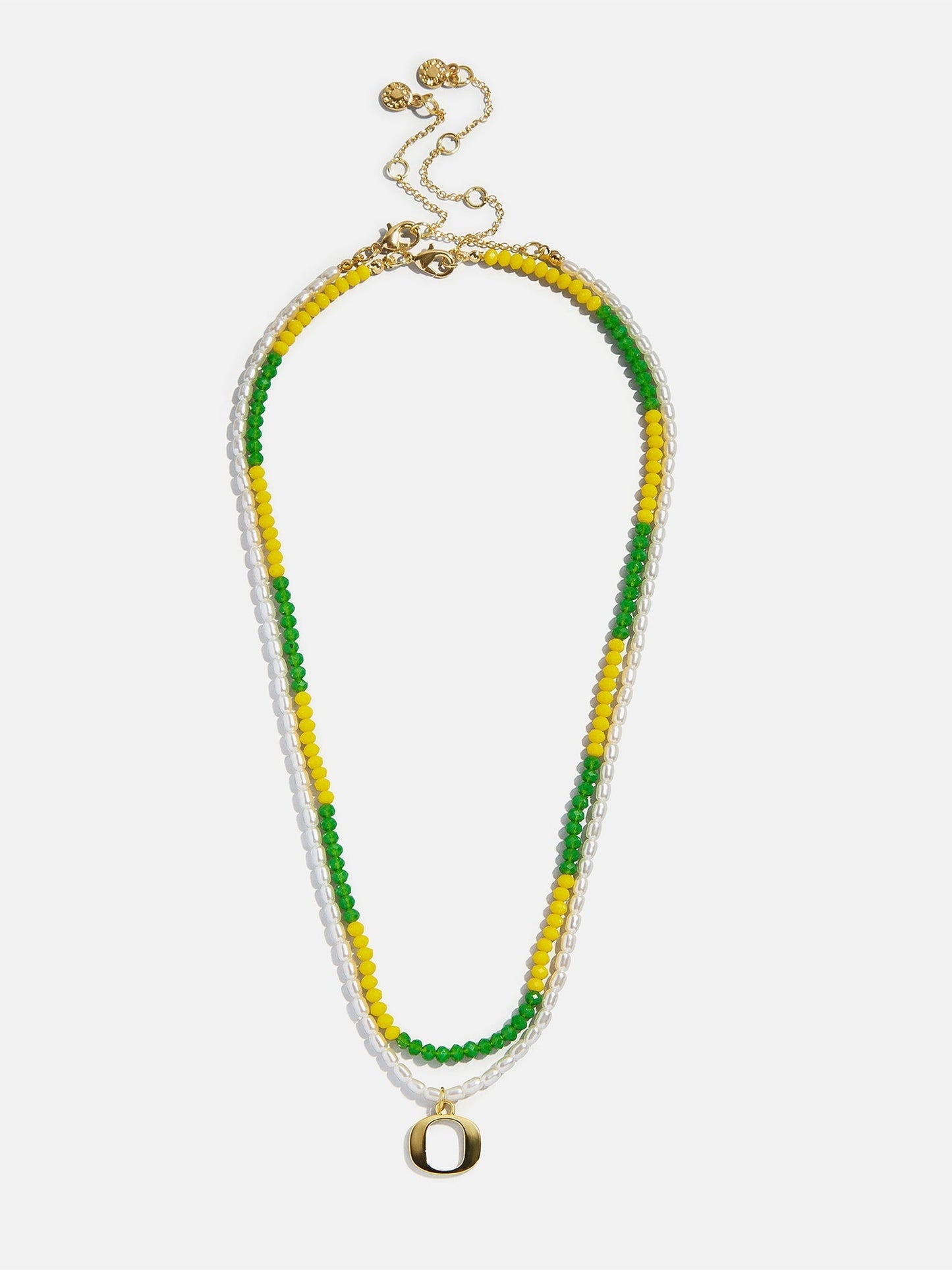 University of Oregon Logo Beaded Necklace Set - University of Oregon
