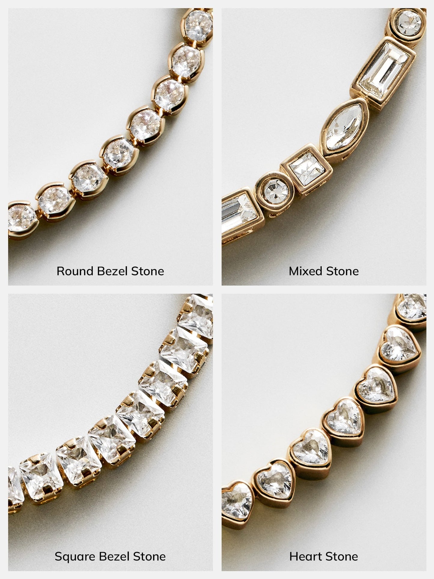 Brooke Tennis Bracelet - Square Stone