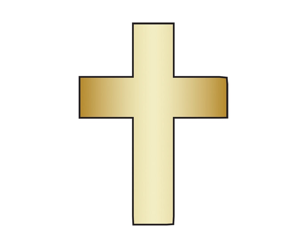 Mini Cross Icon - Gold