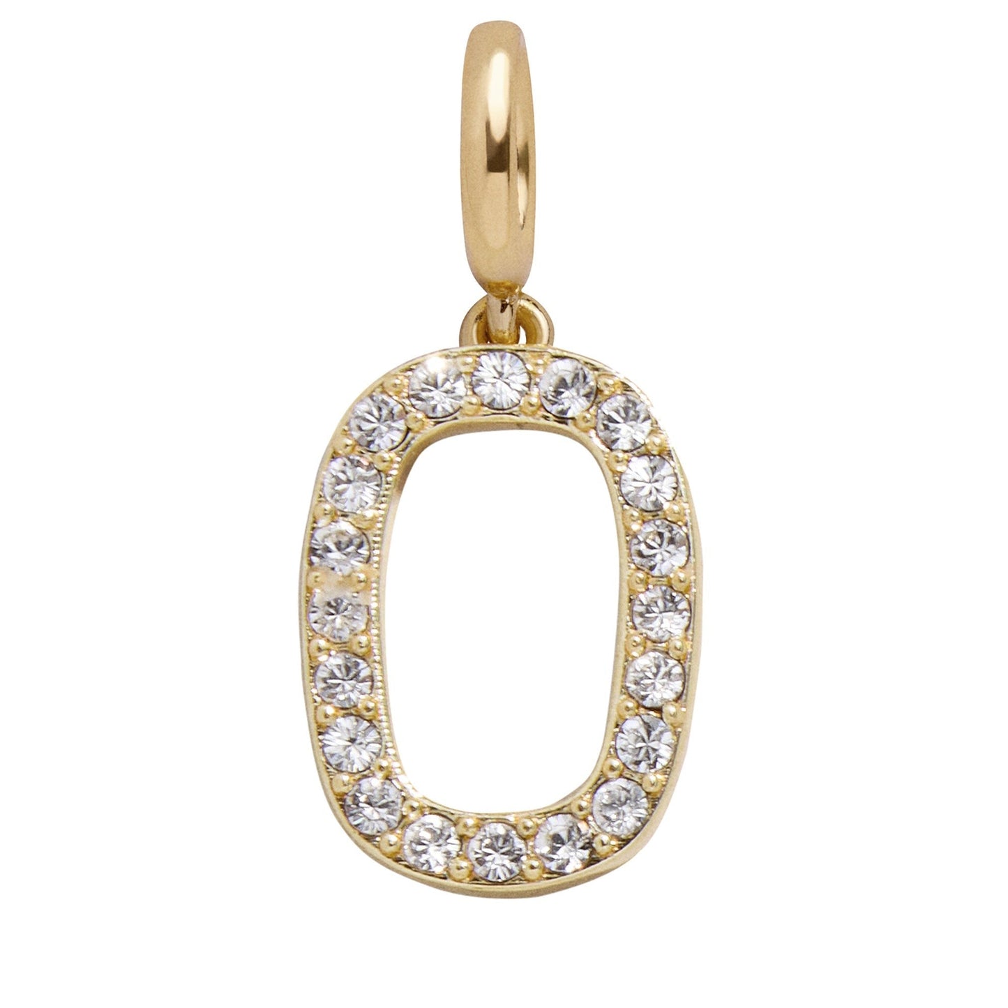 Pavé Number Cluster Charm - 0