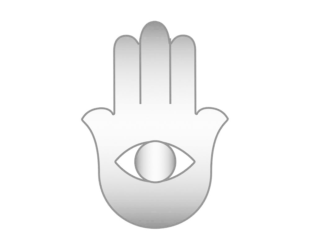 Mini Hamsa Icon - Silver