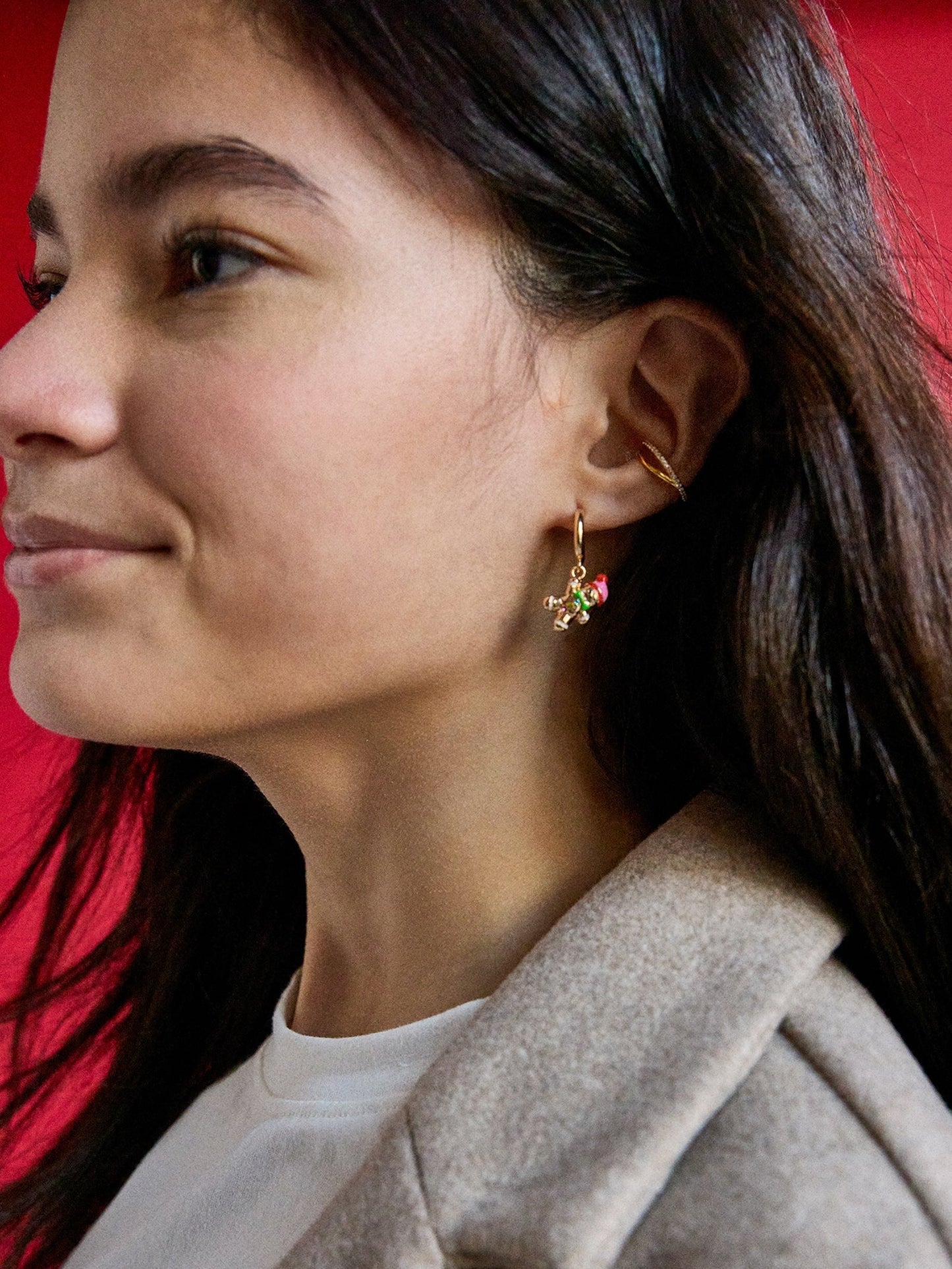 Gingerbread Kids’ Earrings - Gingerbread Man