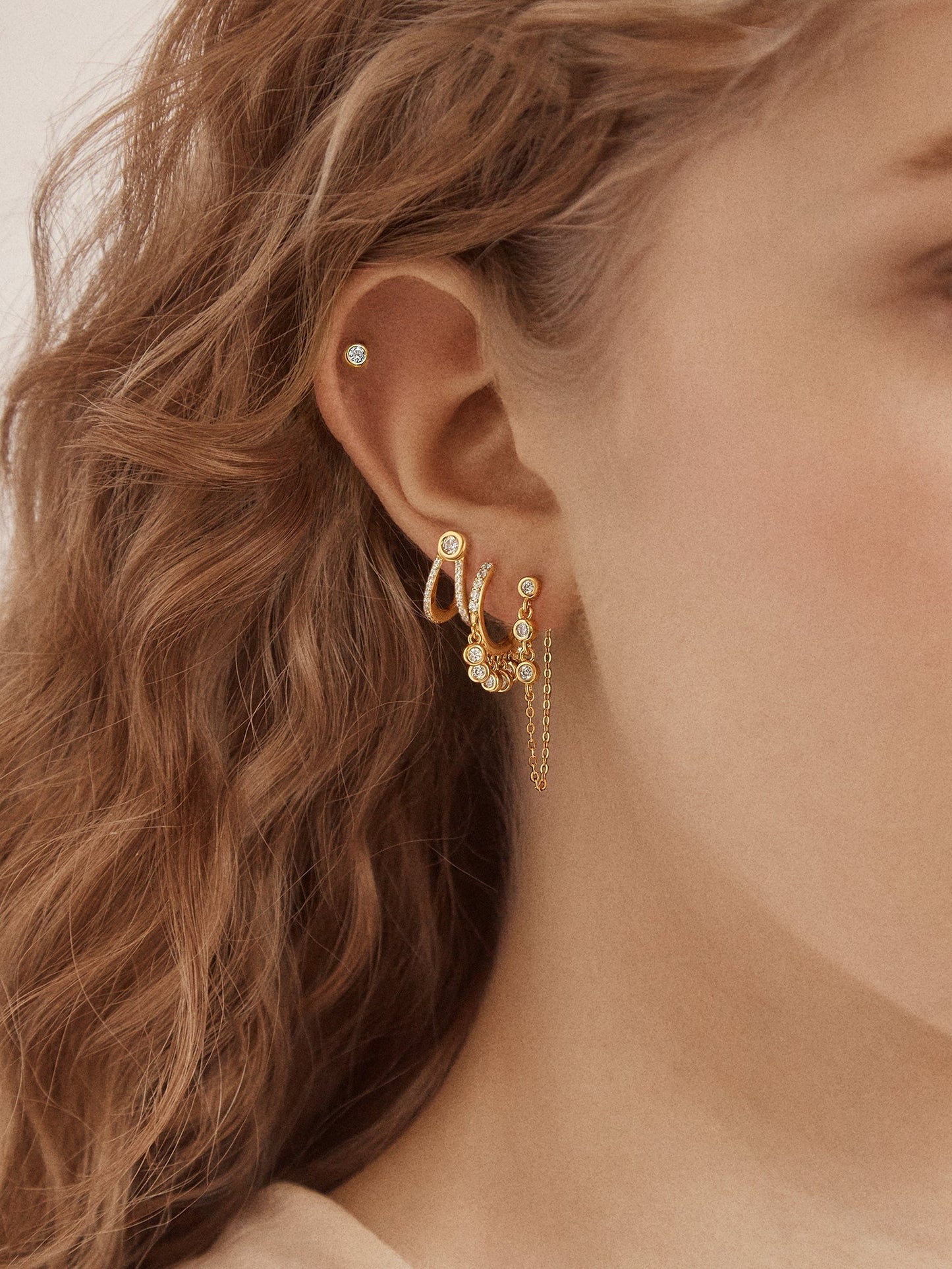 Heidi 18K Gold Earring Set - Heidi 18K Gold Earring Set