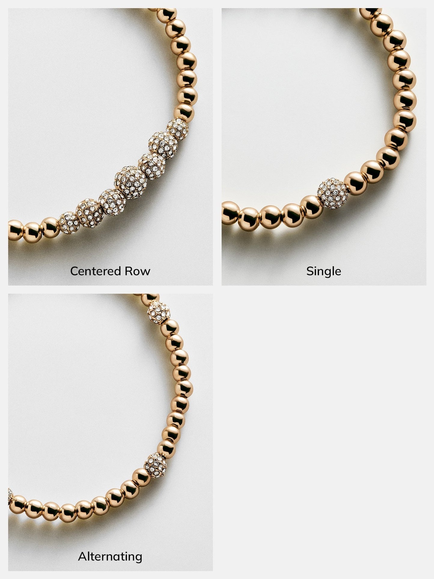 Pavé Pisa Bracelet - Alternating Pavé