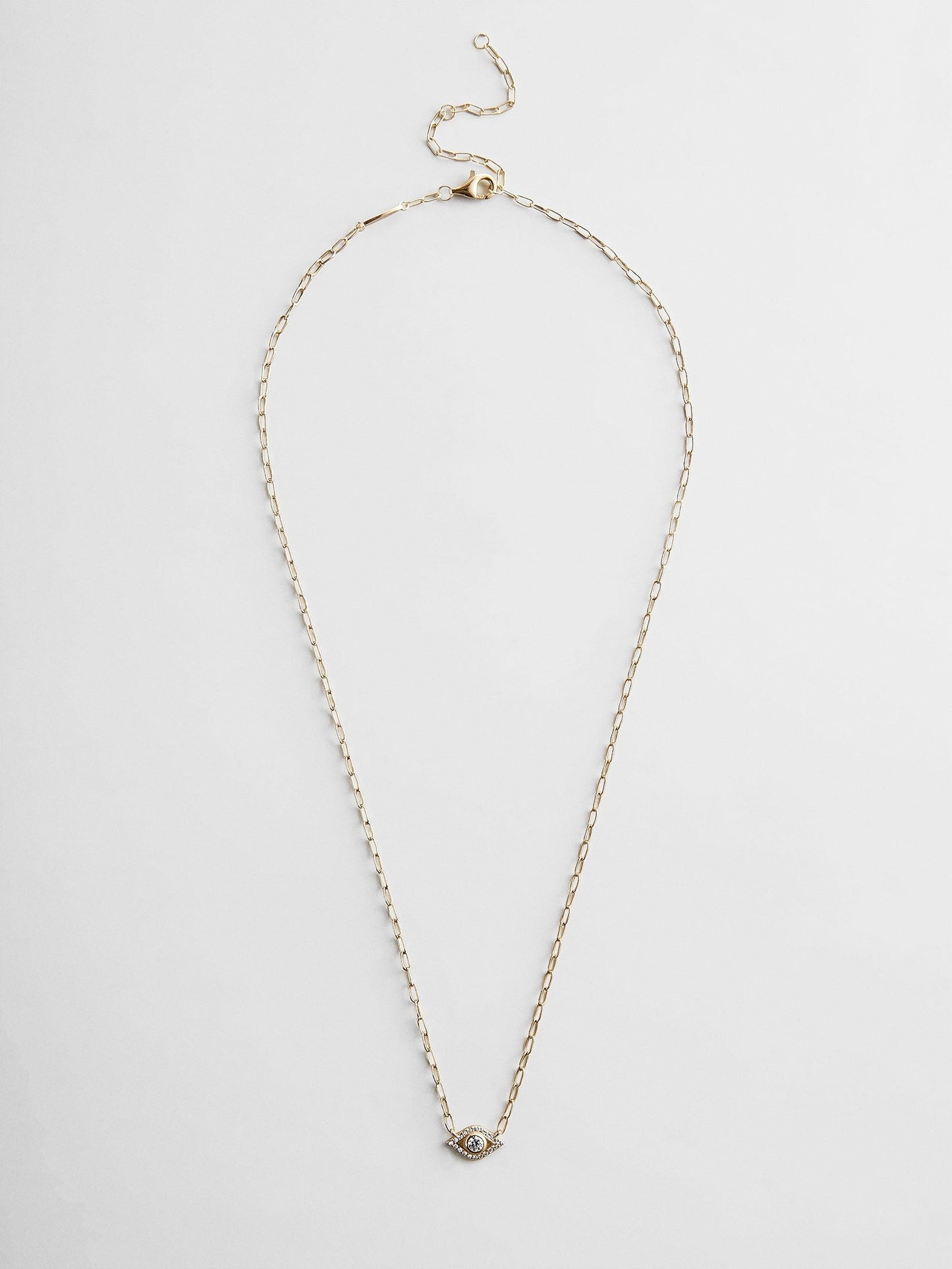 Evil Eye 14K Gold Hera Necklace - Gold/Pavé