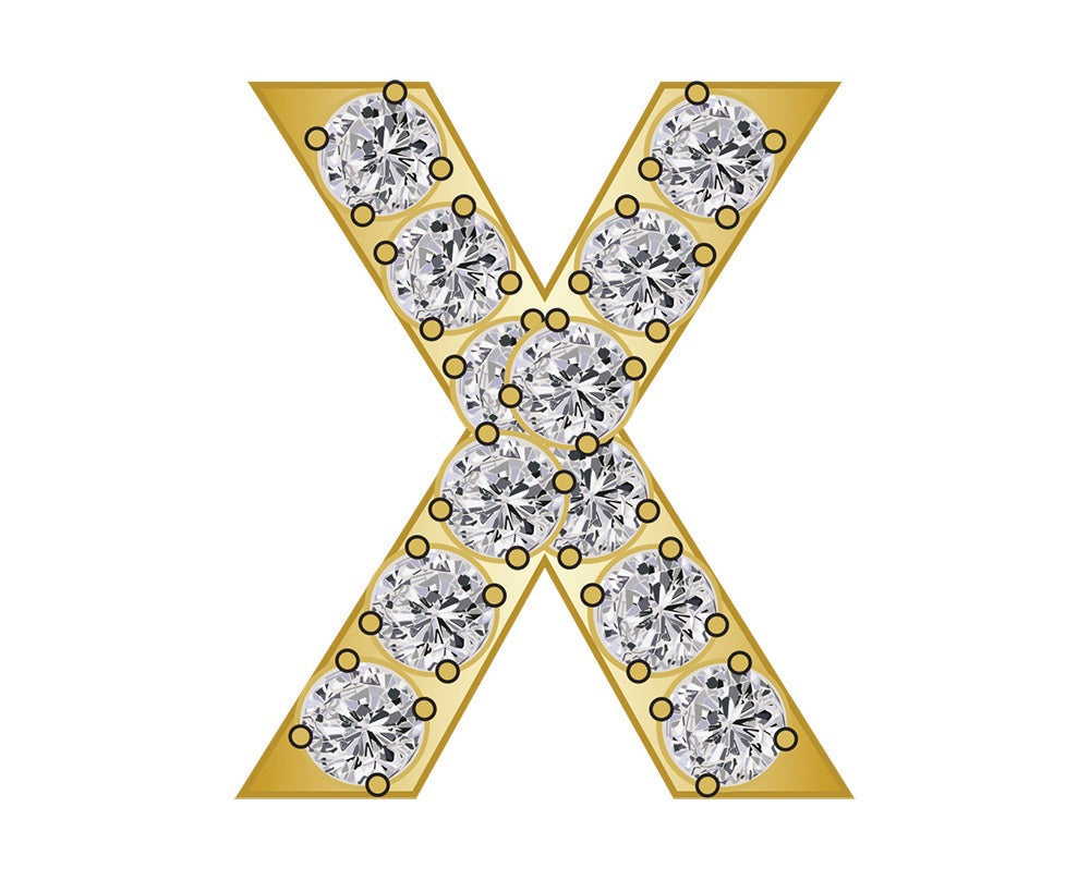 Mini X - Clear/Gold