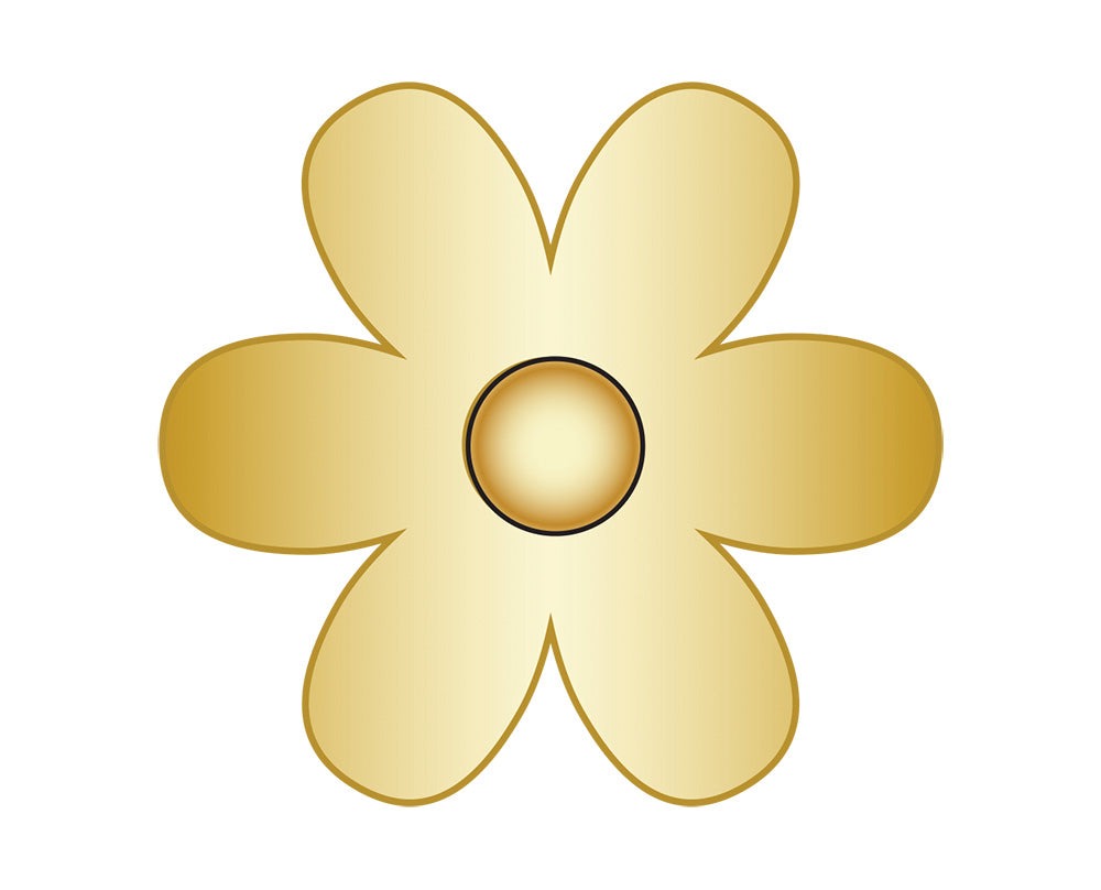 Mini Daisy Icon - Gold