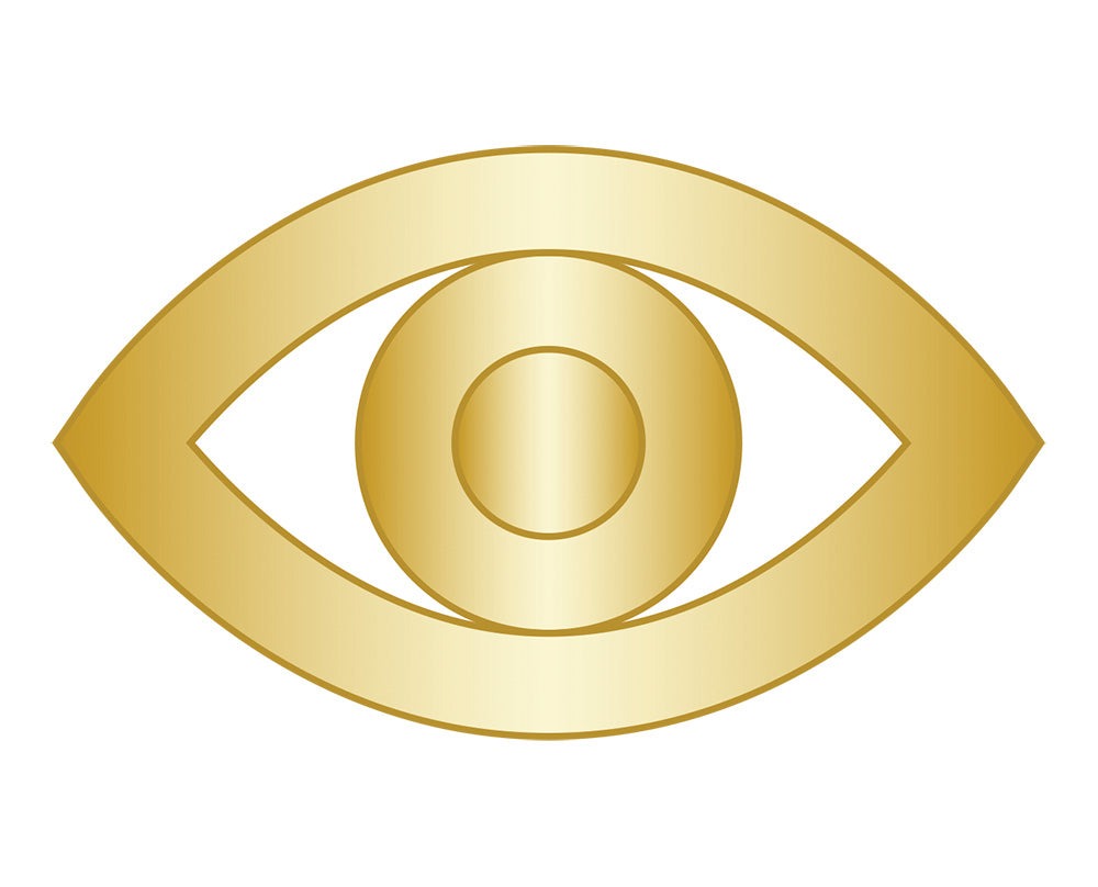 Mini Evil Eye Icon - Gold