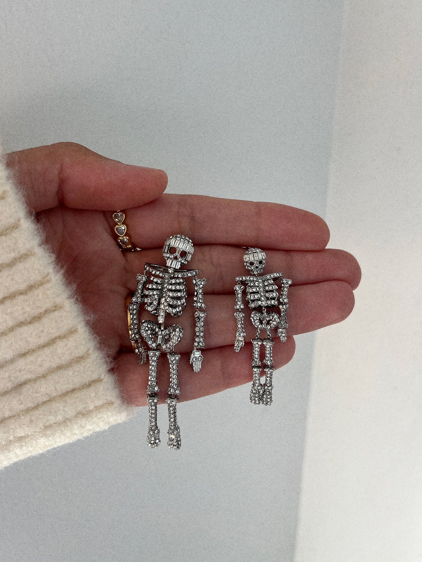 Drop Dead Hottie Earrings - Silver