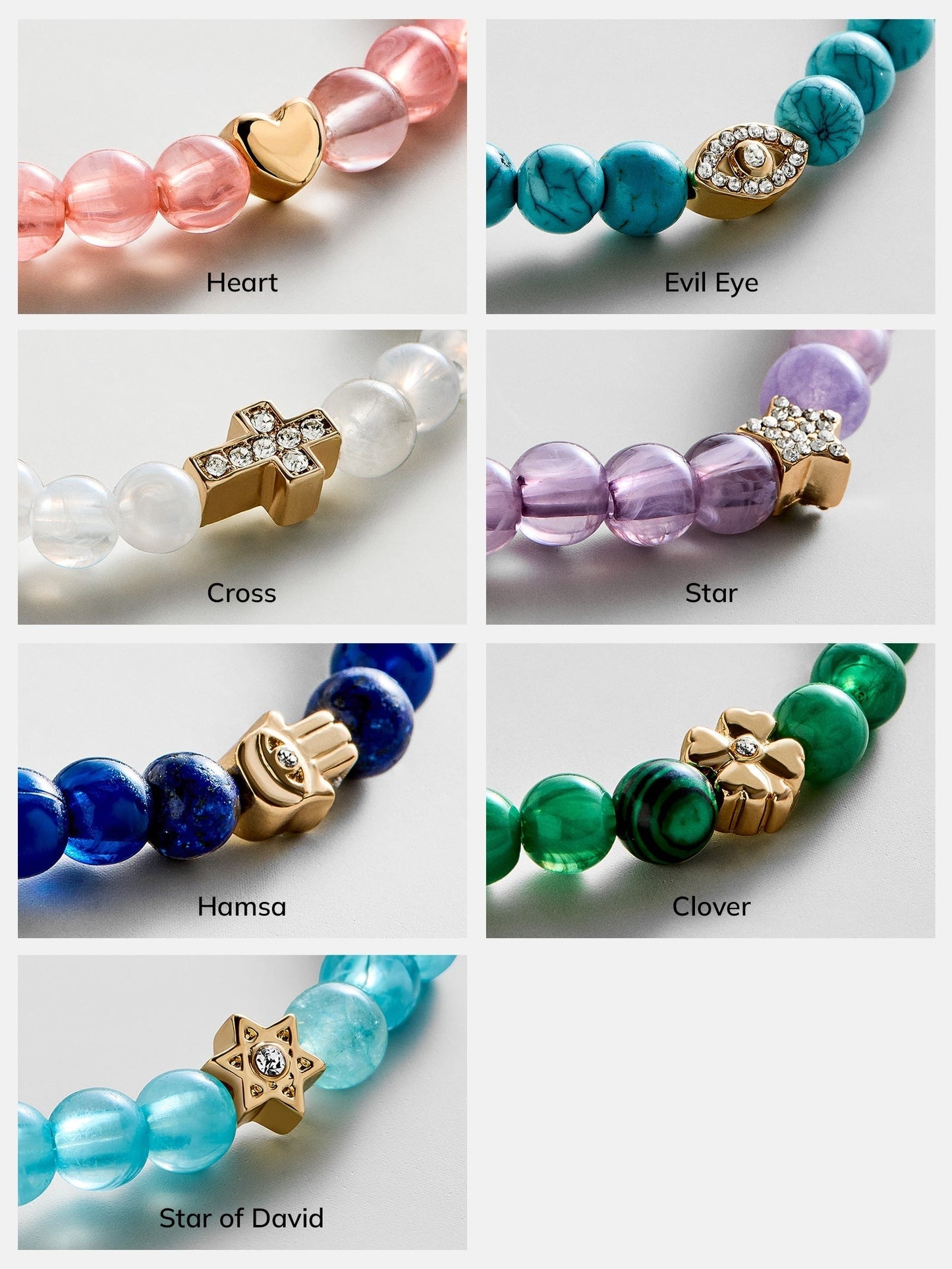 Peace of Mind Semi-Precious Bracelet - Cross