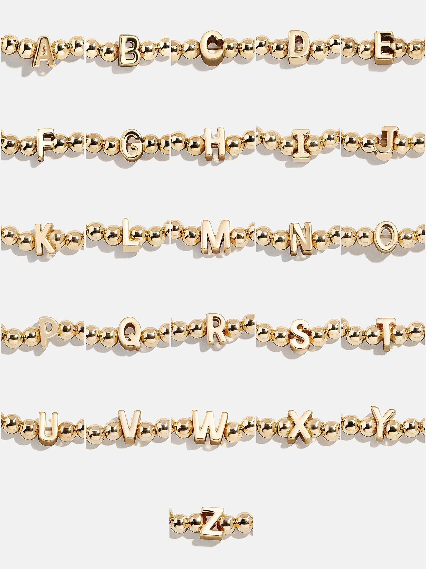 Gold Repeating Initial Pisa Bracelet - I