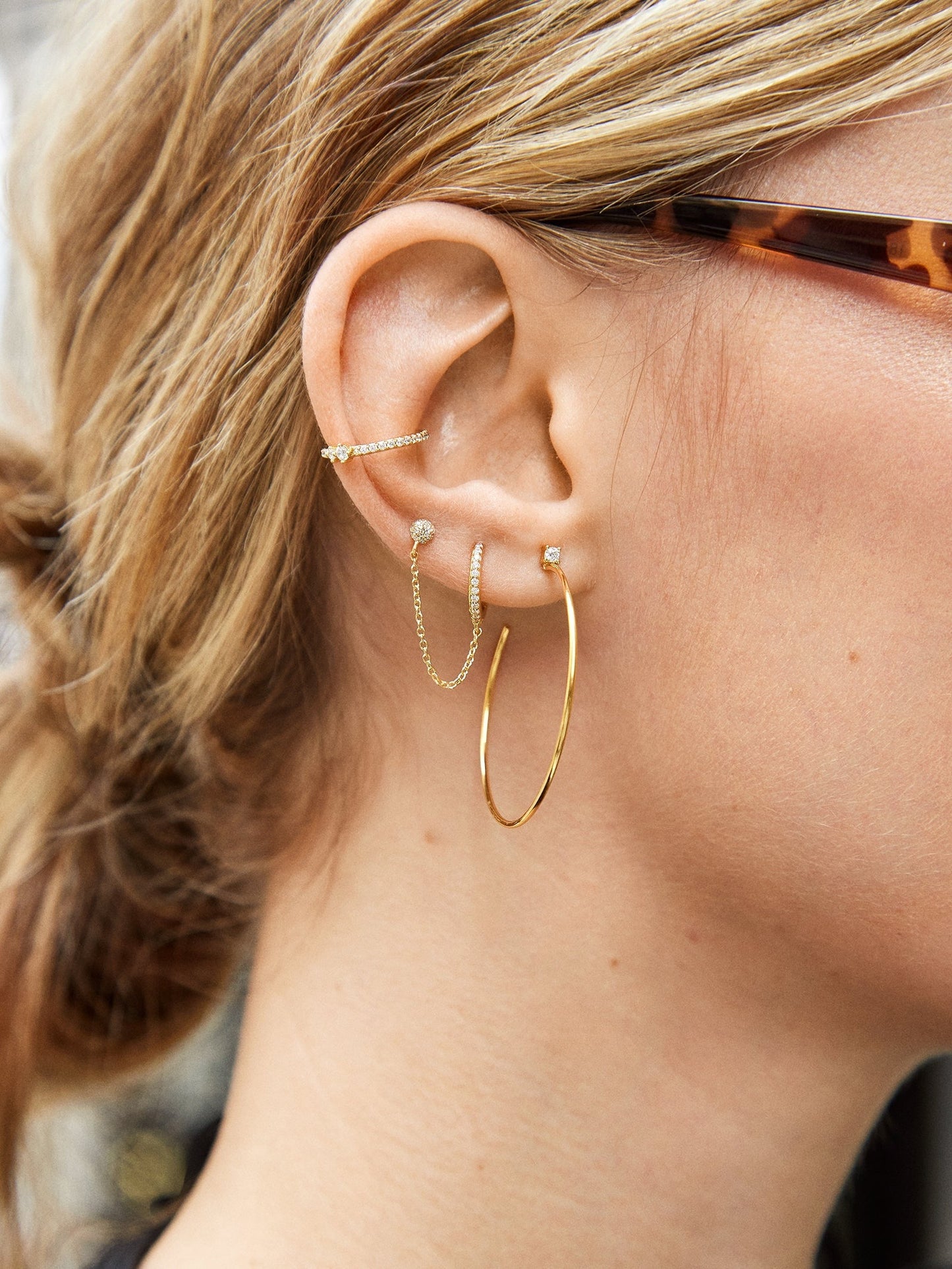 Leighton 18K Gold Earring Set - Leighton 18K Gold Earring Set