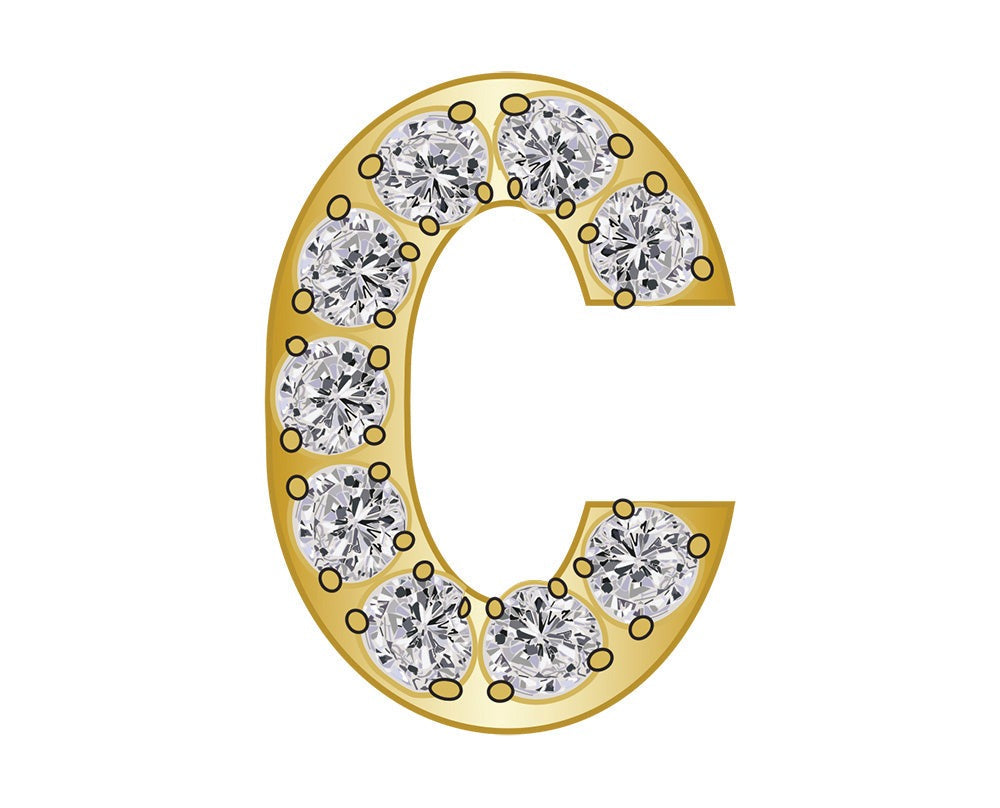 Mini C - Clear/Gold