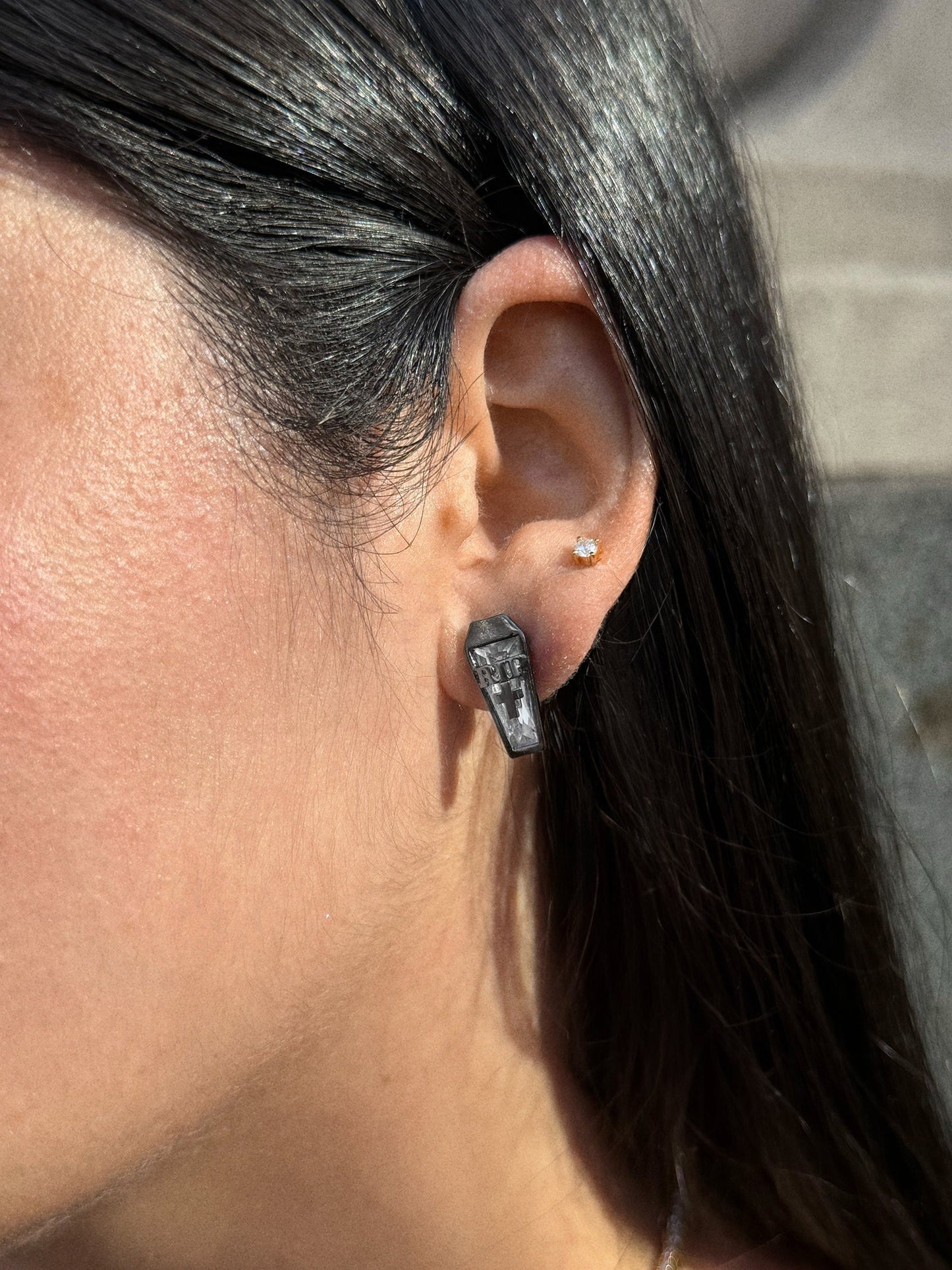 Coffin Stud Earrings - Coffin