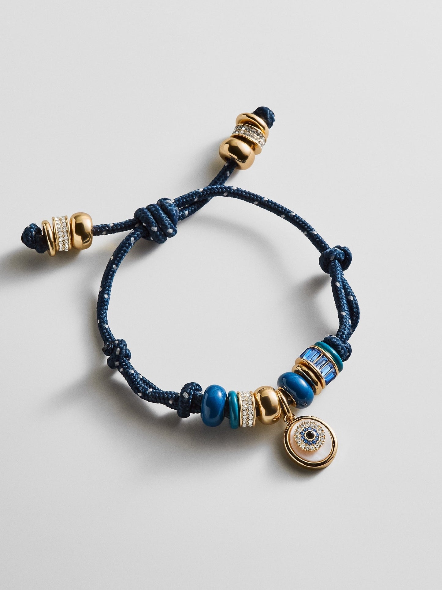 Eye Candy Evil Eye Paracord Bracelet - Navy
