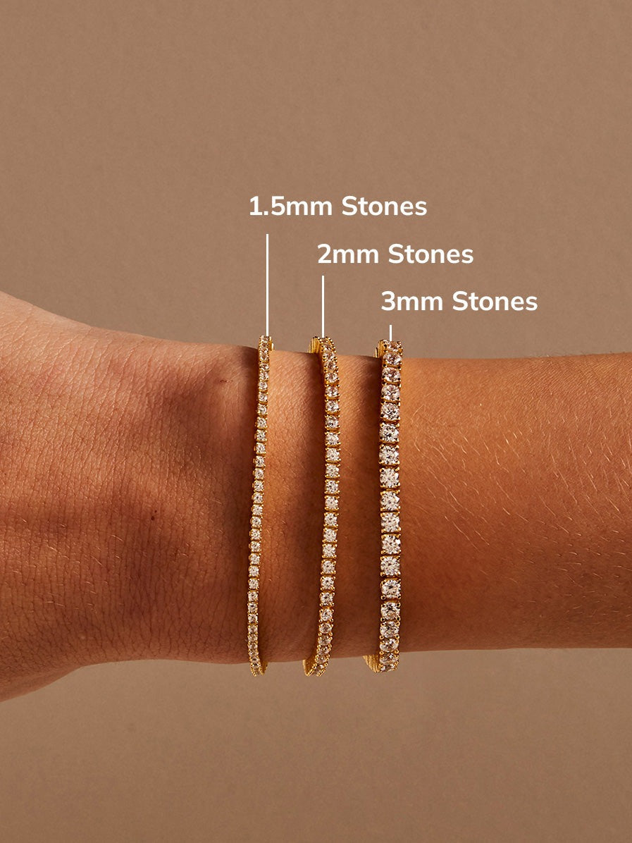 Billie Gold Tennis Bracelet - Gold Plated Brass