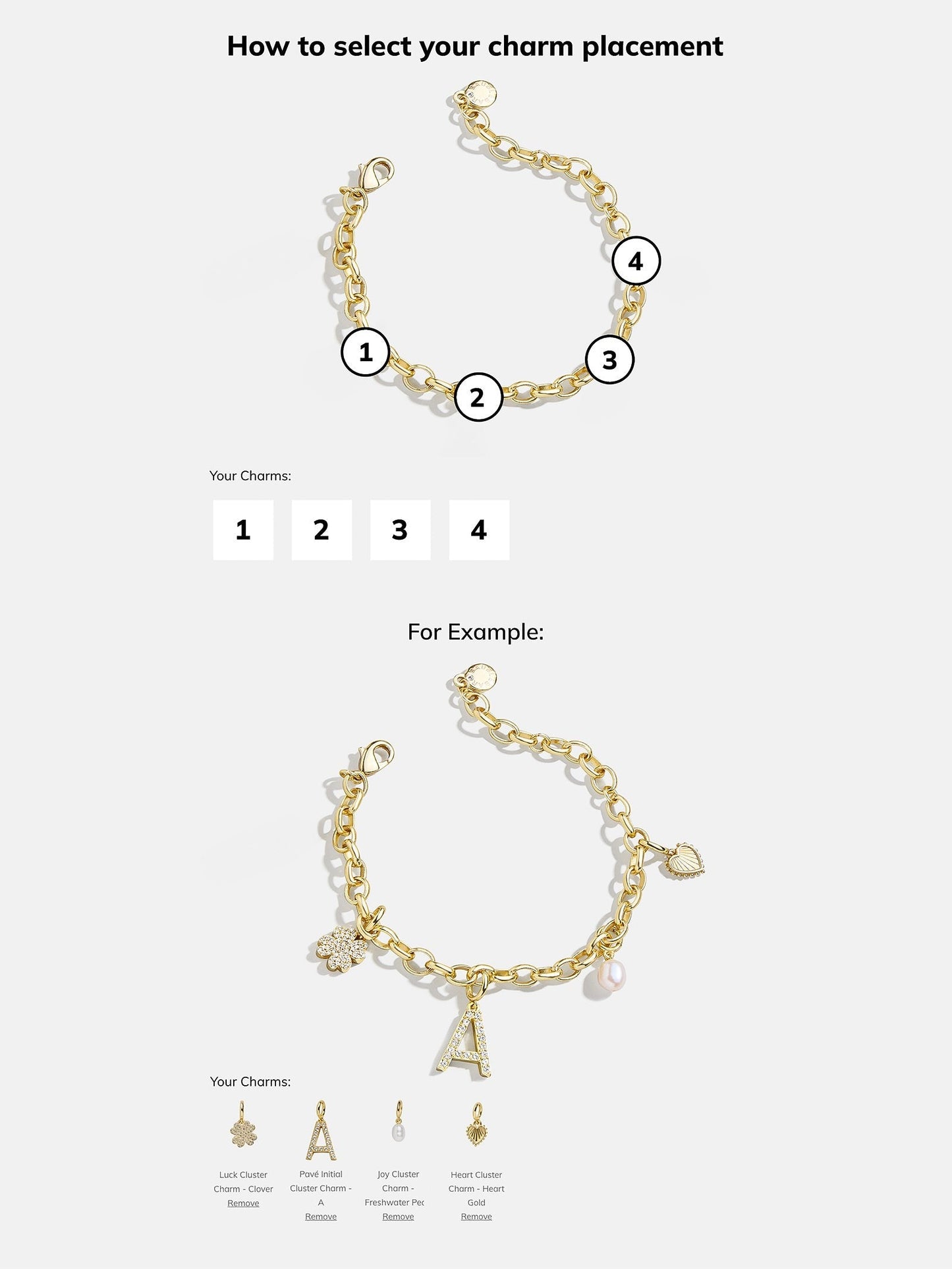 Spaced Custom Charm Bracelet - Spaced Charm Bracelet