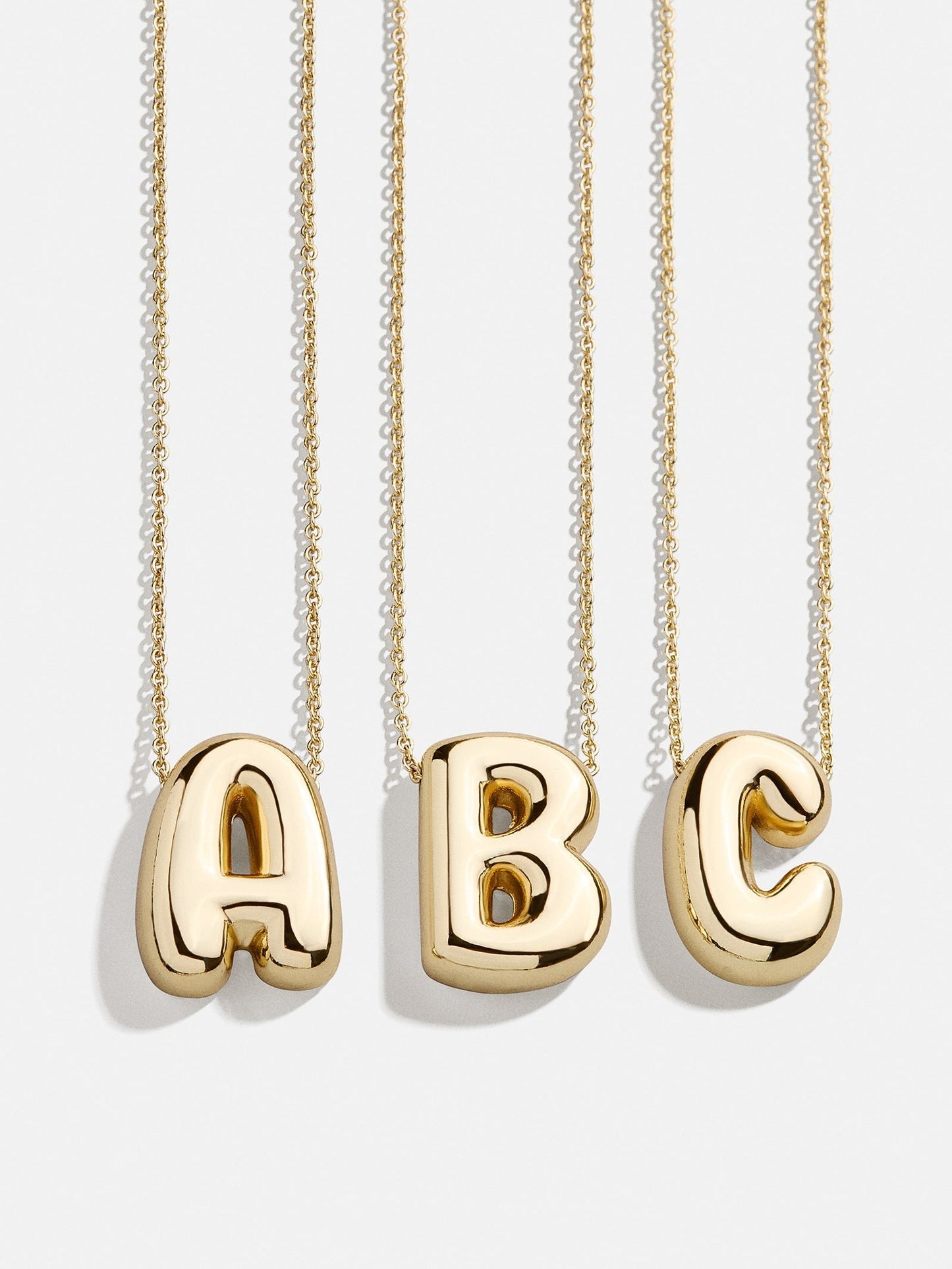 Kids' Bubble Initial Necklace - Gold