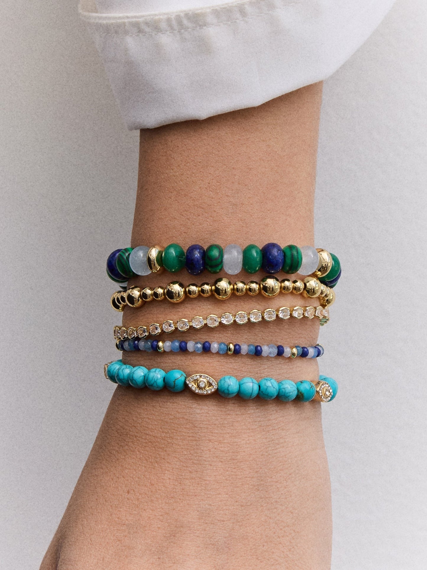 Peace of Mind Semi-Precious Bracelet - Evil Eye