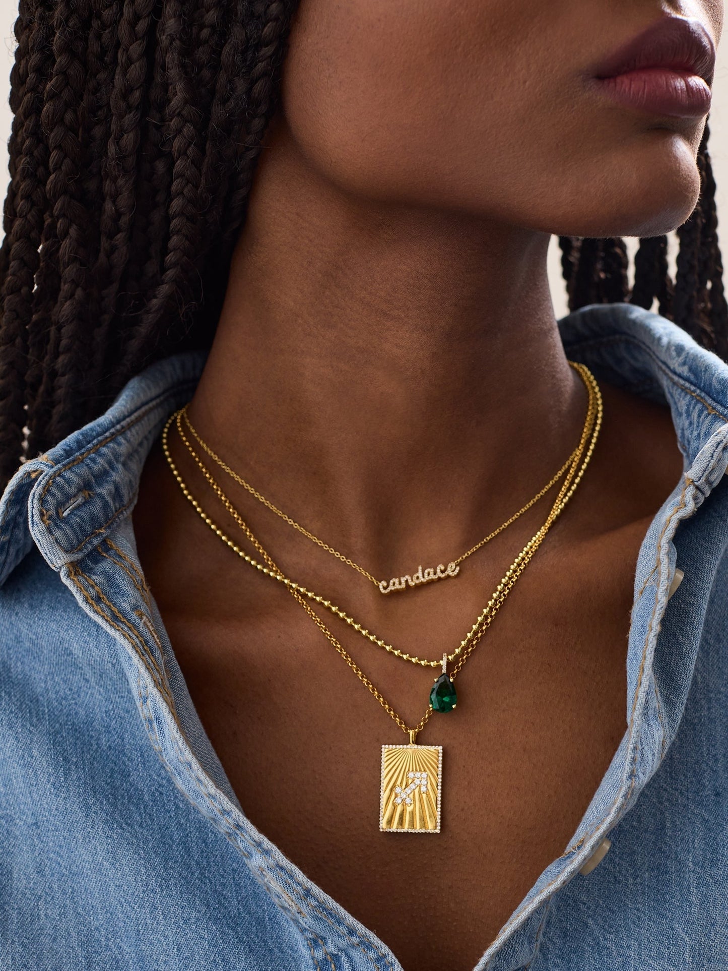 Reversible 18K Gold Zodiac Pendant Necklace - Leo