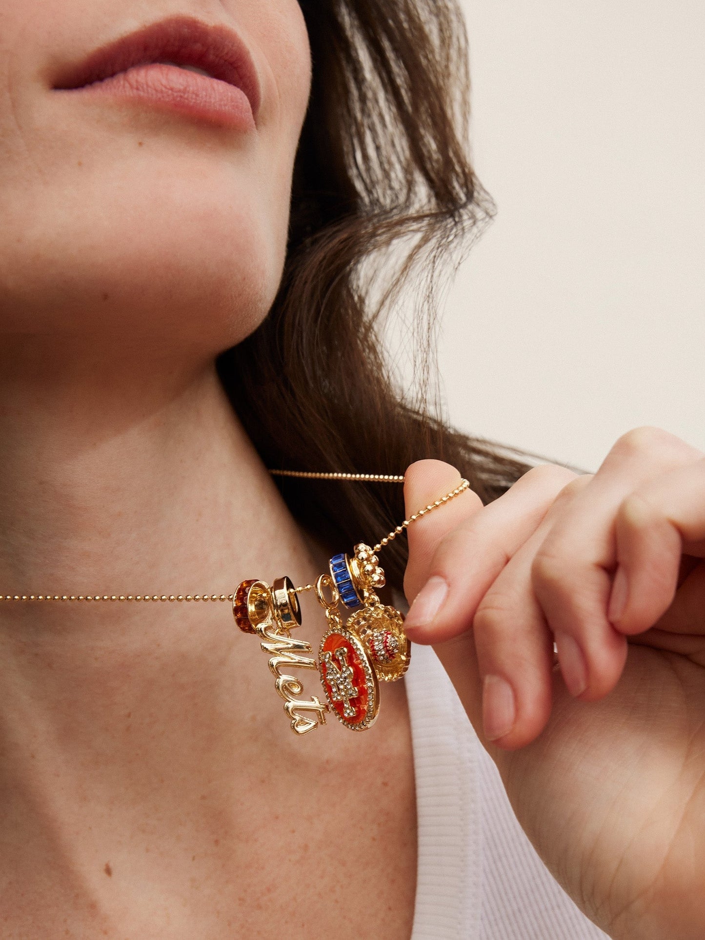 MLB Charm Necklace - New York Mets