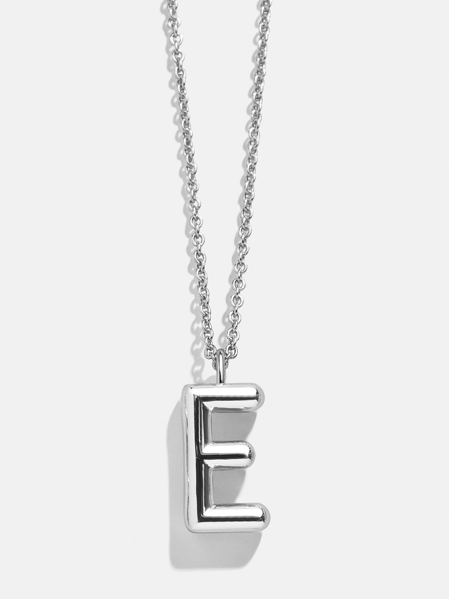 Classic Silver Initial Necklace - Silver
