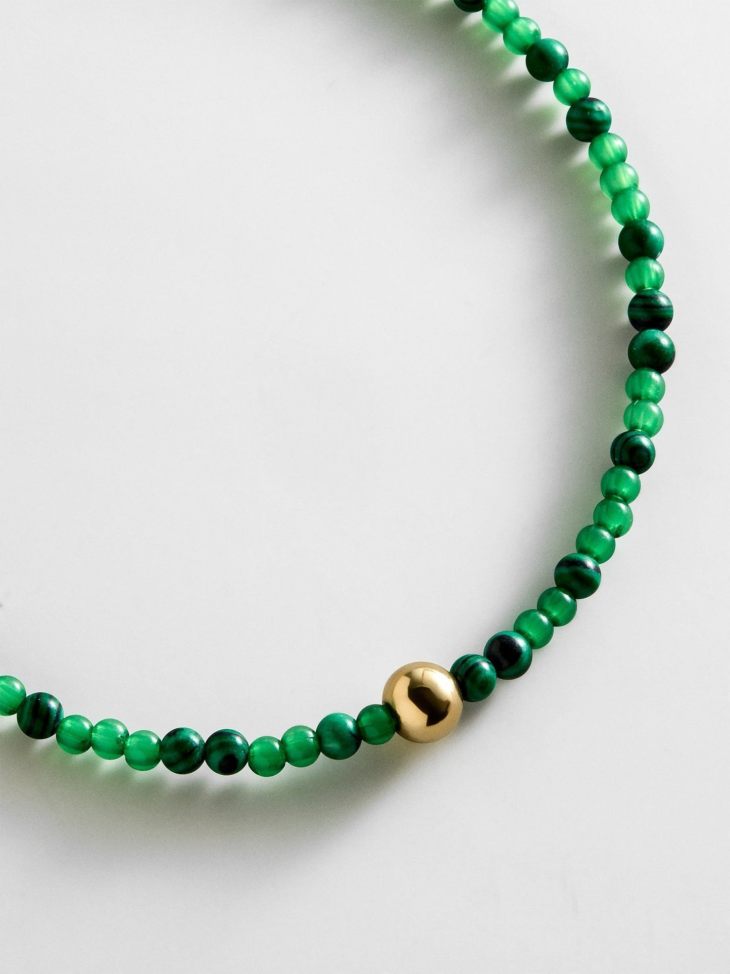 Kyanna Semi-Precious Waterproof Anklet - Malachite