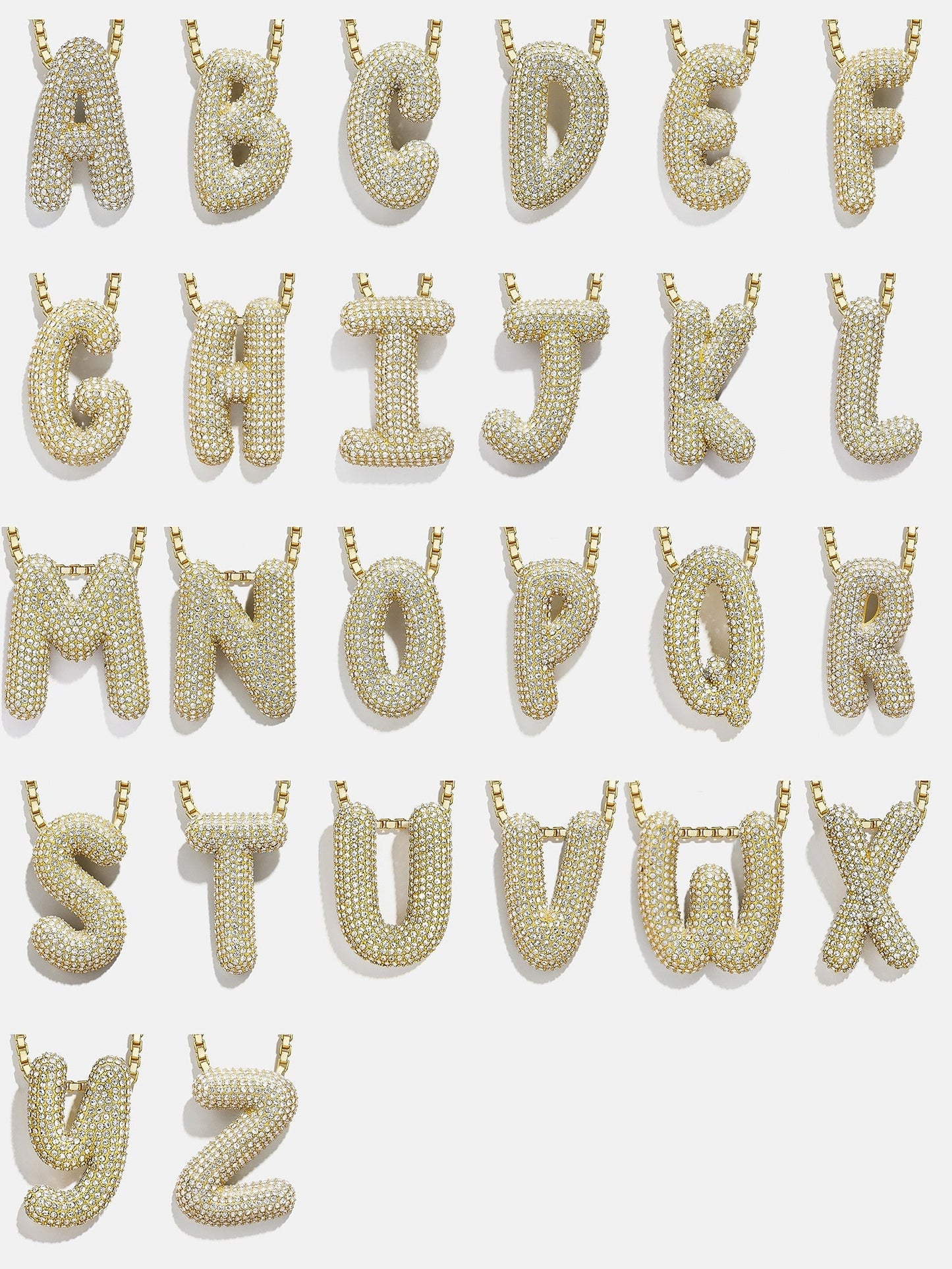 Bubble Initial Necklace