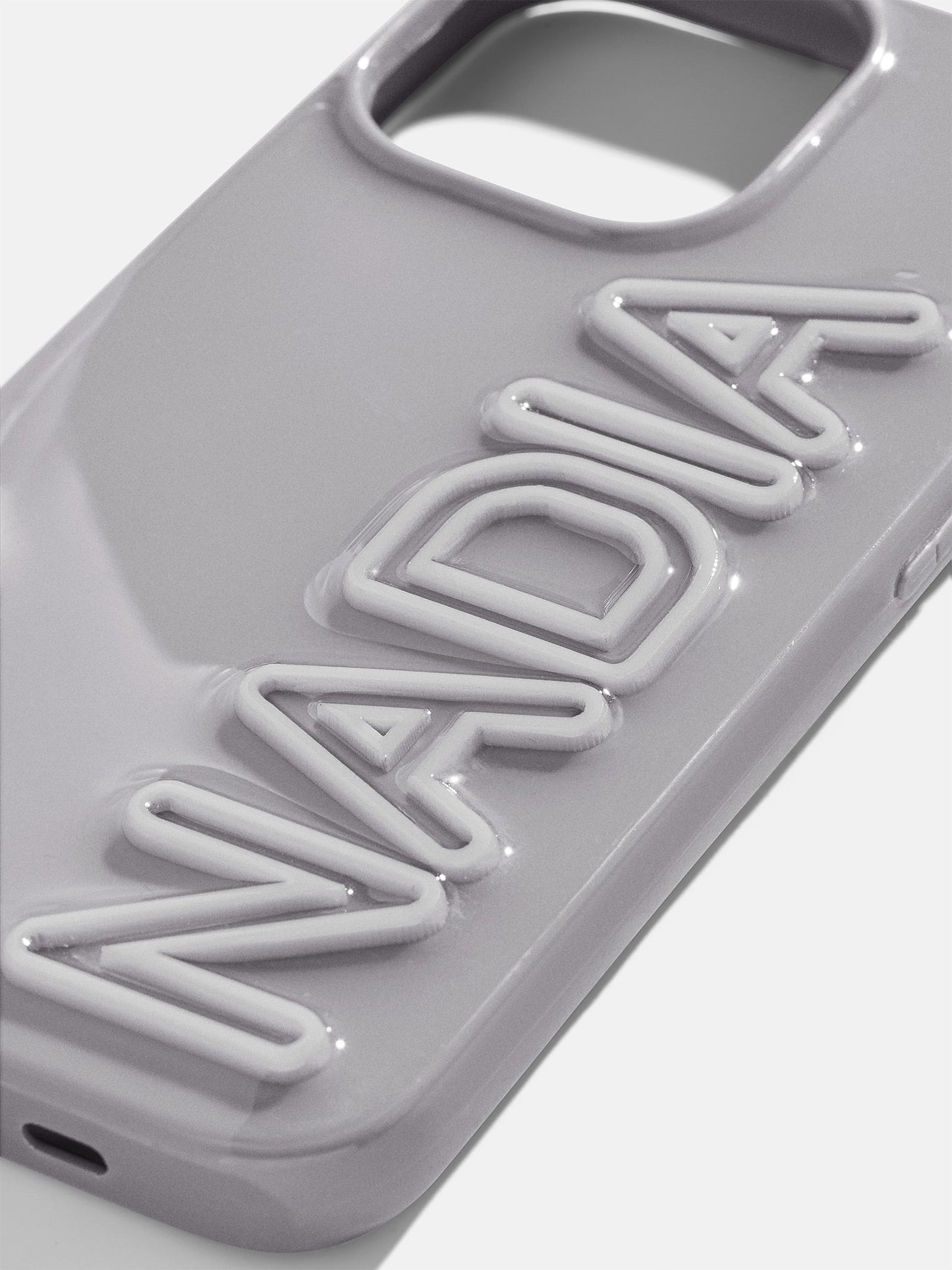 Fine Line Custom iPhone Case - Gray/Light Gray