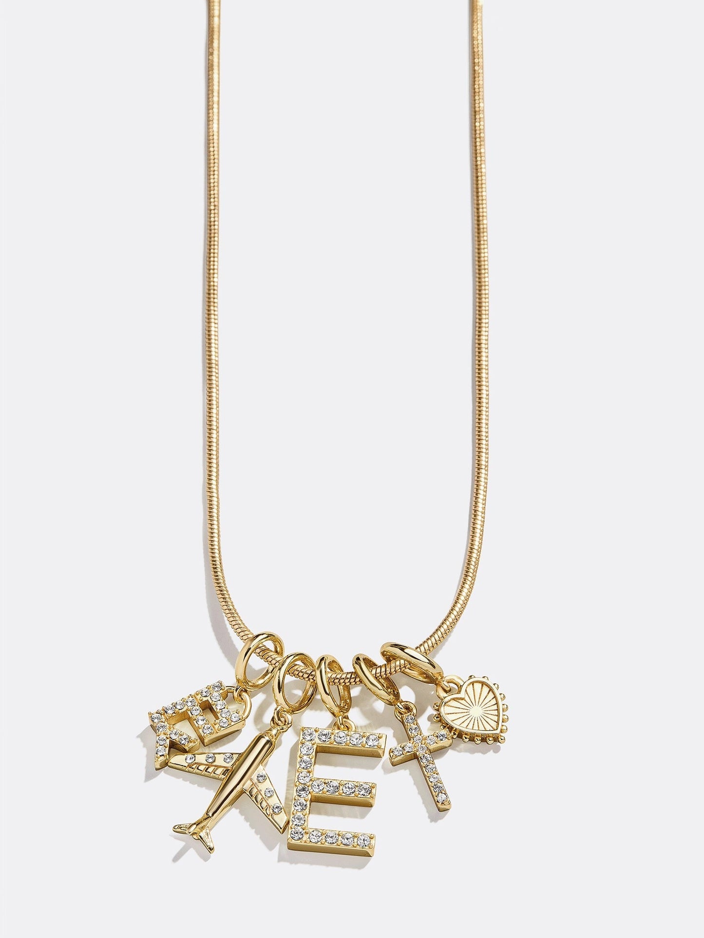 Pavé Initial Cluster Charm - S