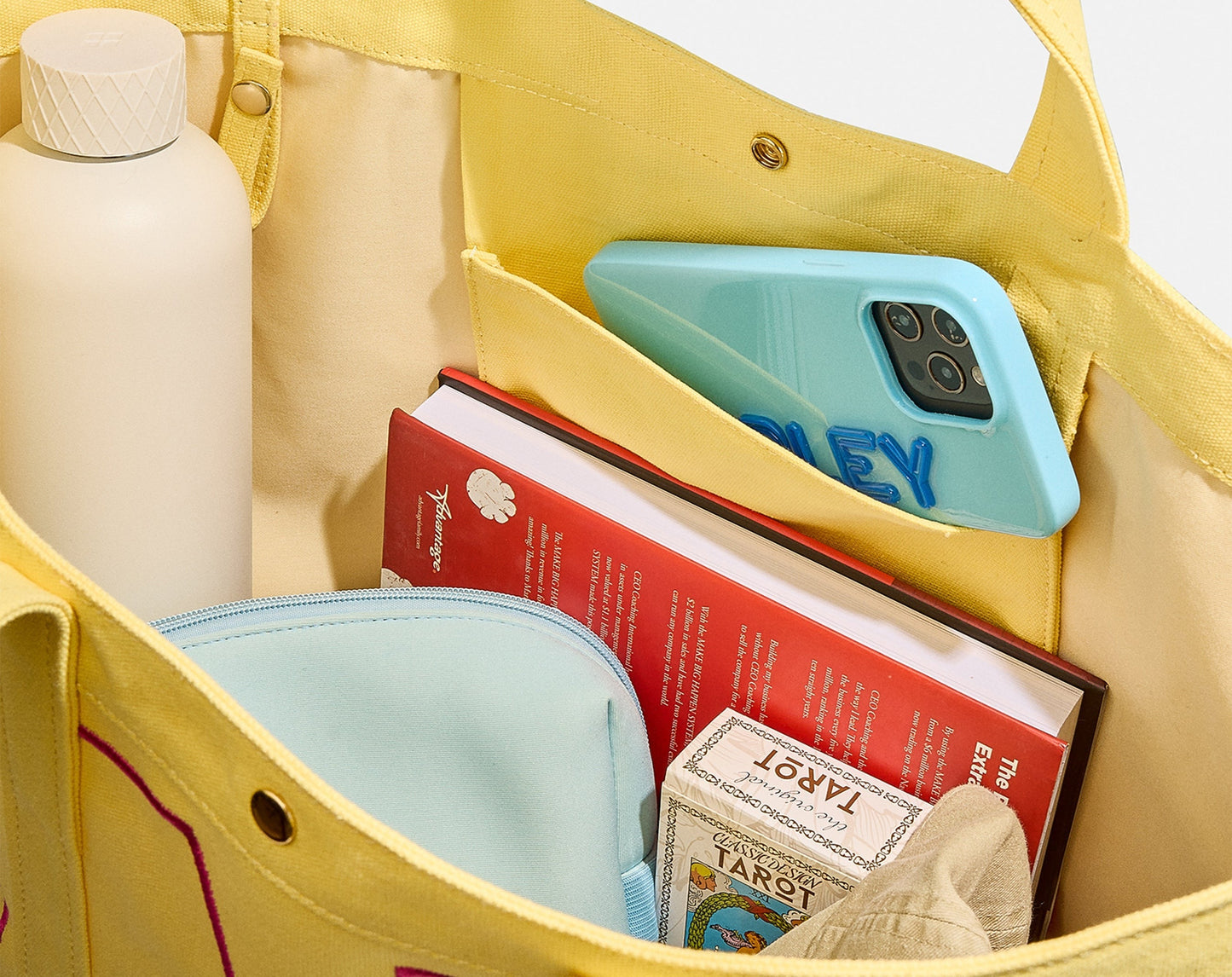 Solid Custom Alpha Tote - Butter Yellow