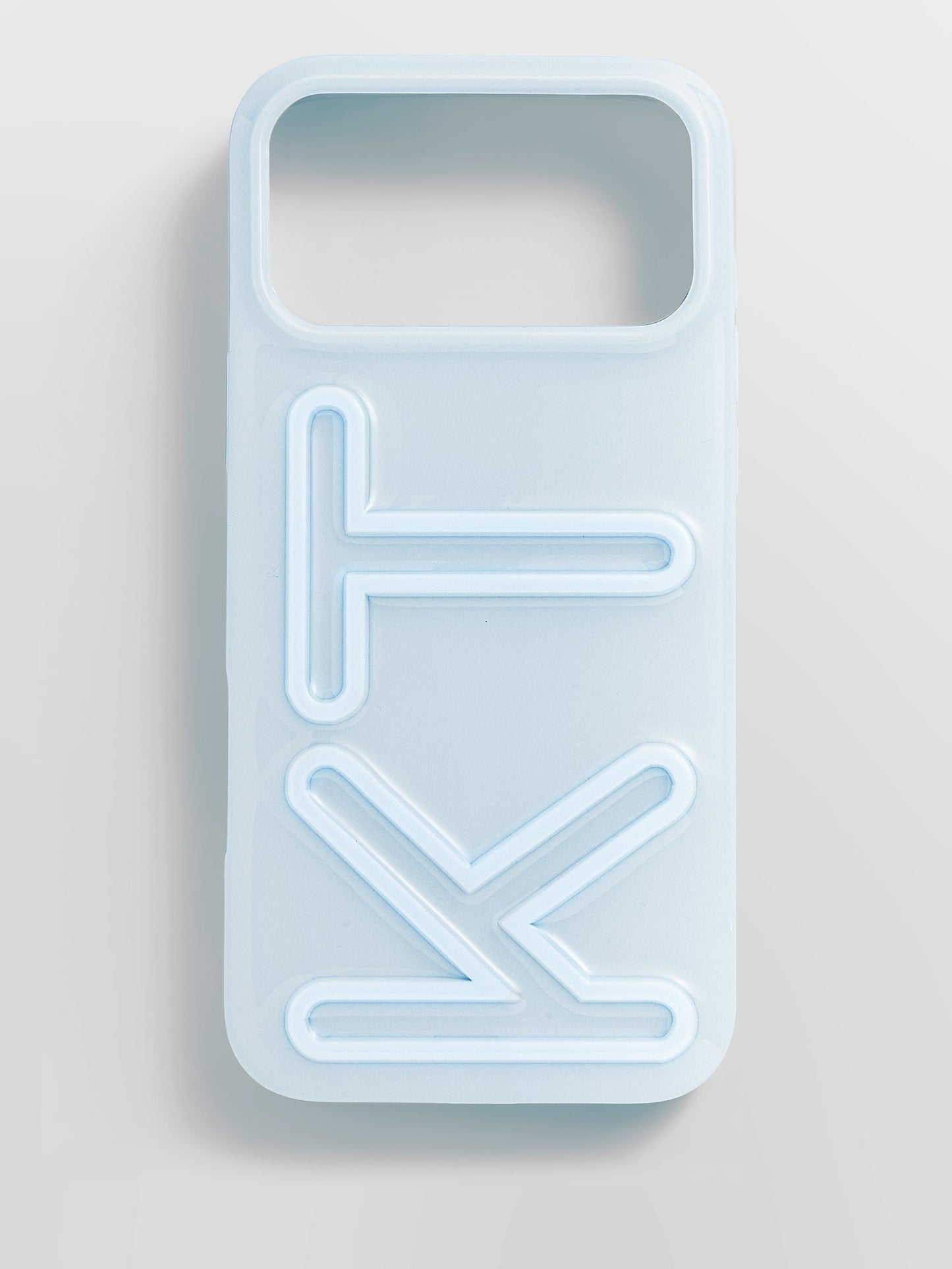Fine Line Custom iPhone Case - Baby Blue/Baby Blue