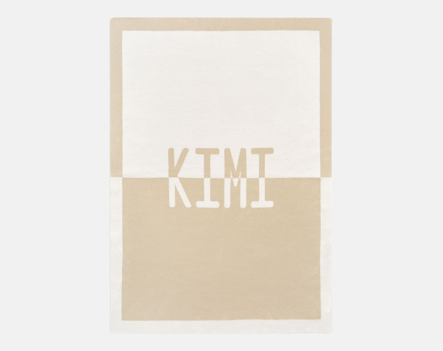 Spell It Out Custom Blanket - Natural/Beige