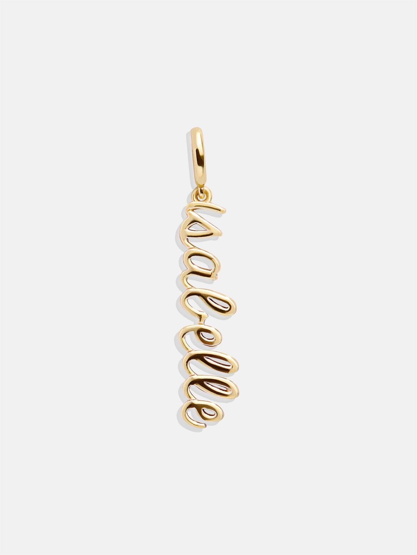 Script Custom Nameplate Charm - Gold
