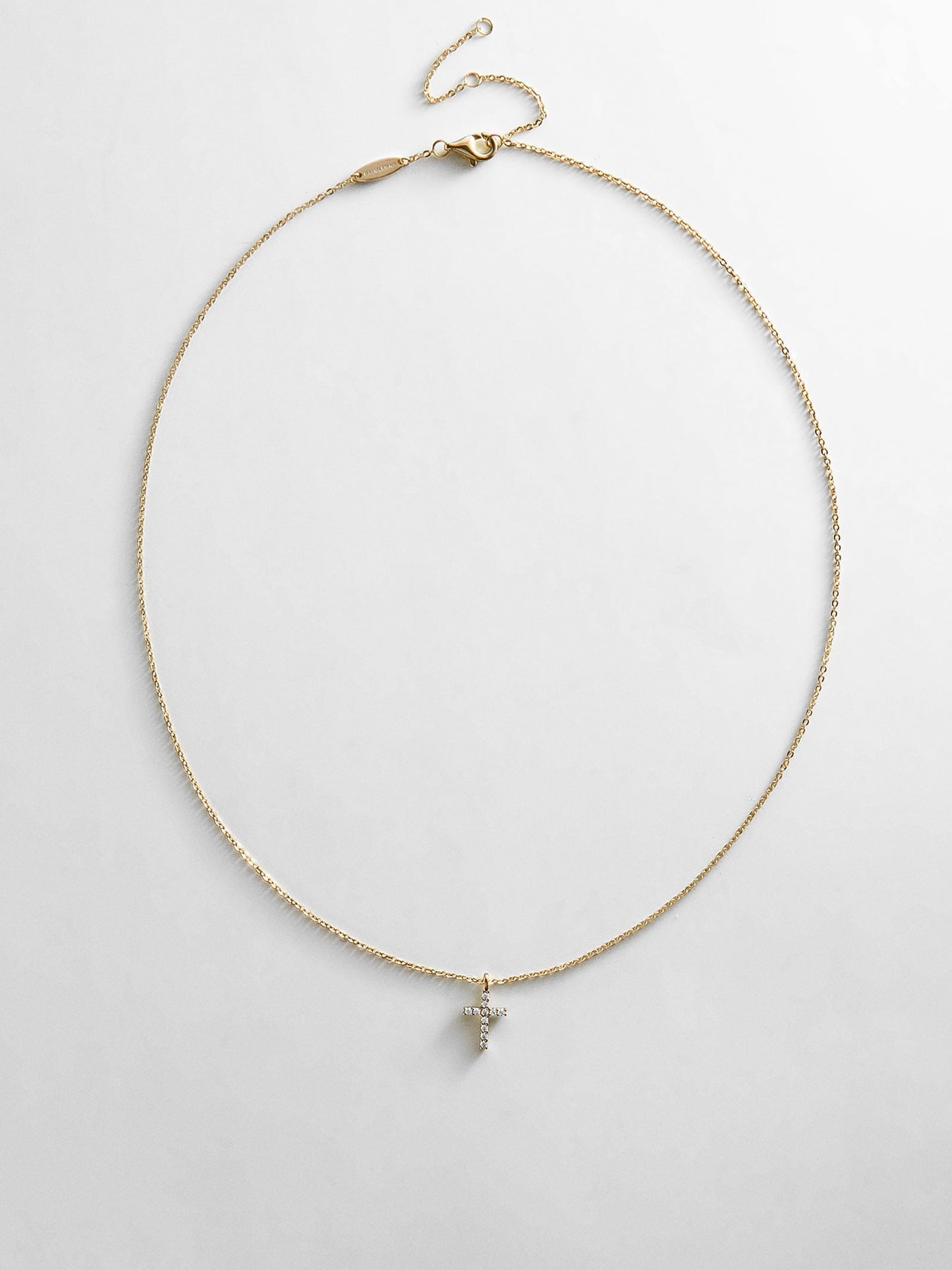 Agape 14K Gold Necklace - Gold/Pavé